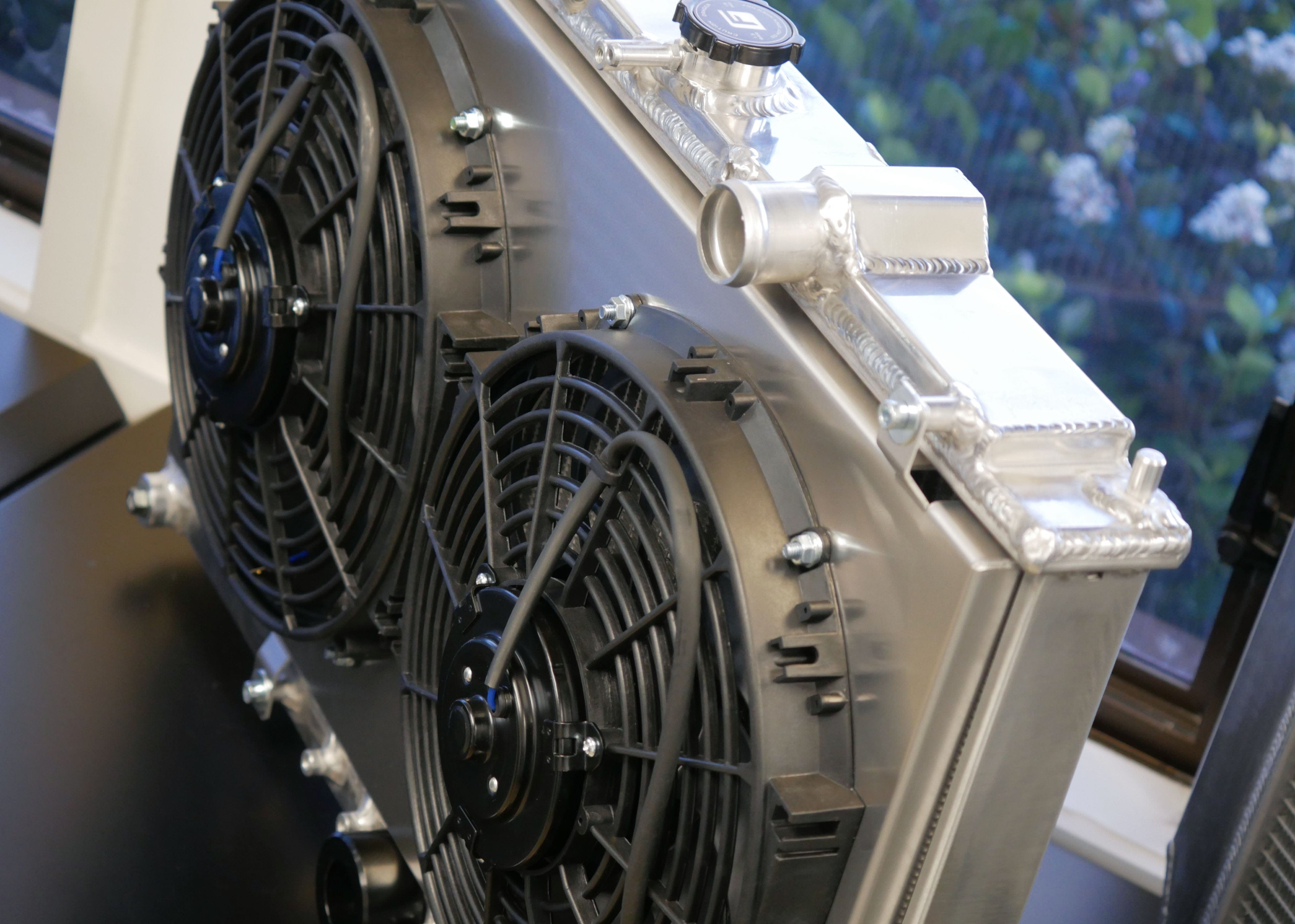 Fenix Cooling Performance Fans & Shrouds Black [Special Order] Mitsubishi Galant VR-4 4G63 Fan Shroud Kit SR