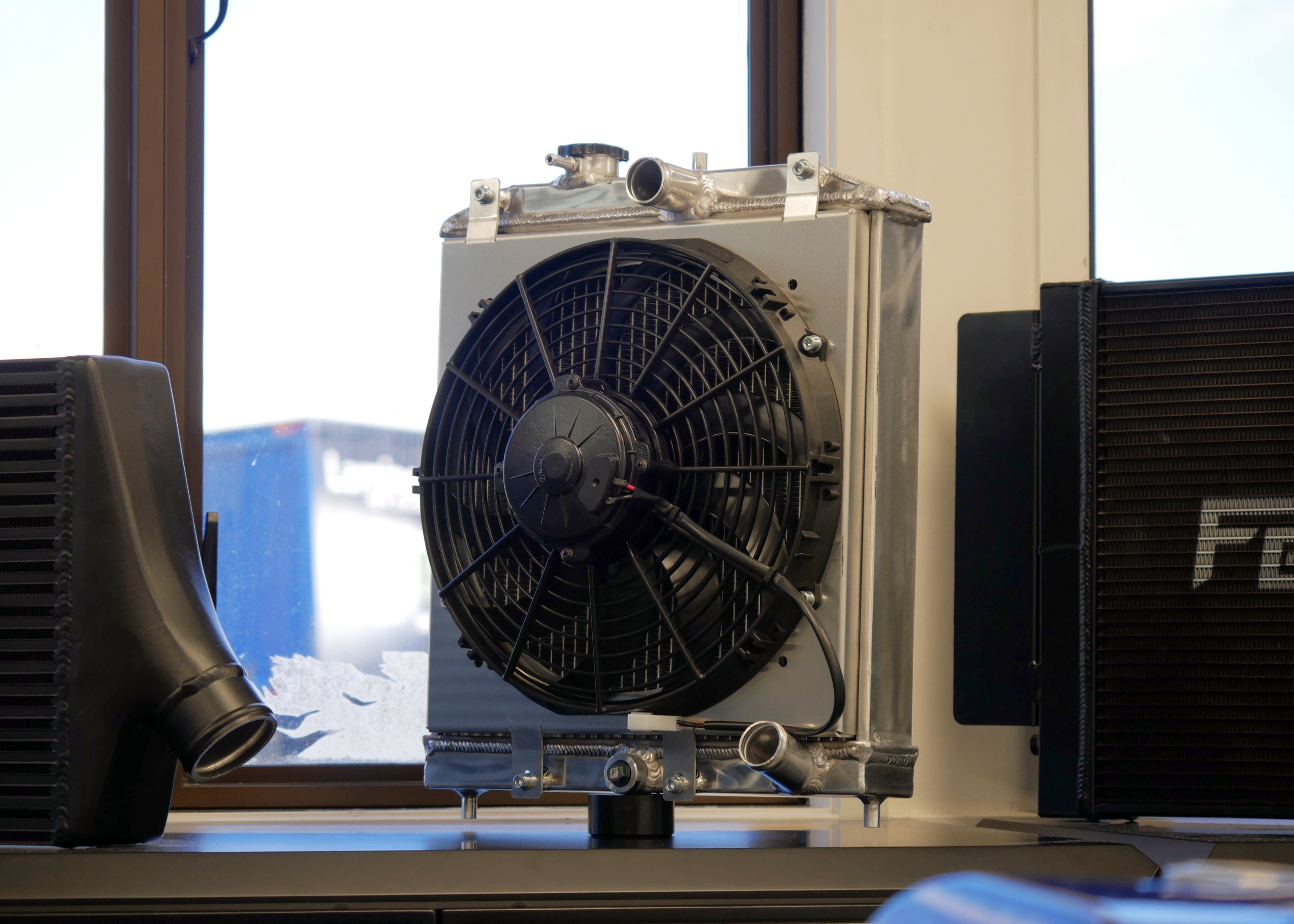 Fenix Cooling Performance Fans & Shrouds Raw / Fenix 12" 120W Honda Civic EJ/EK/EM VTEC & NON-VTEC Fan Shroud Kit SR