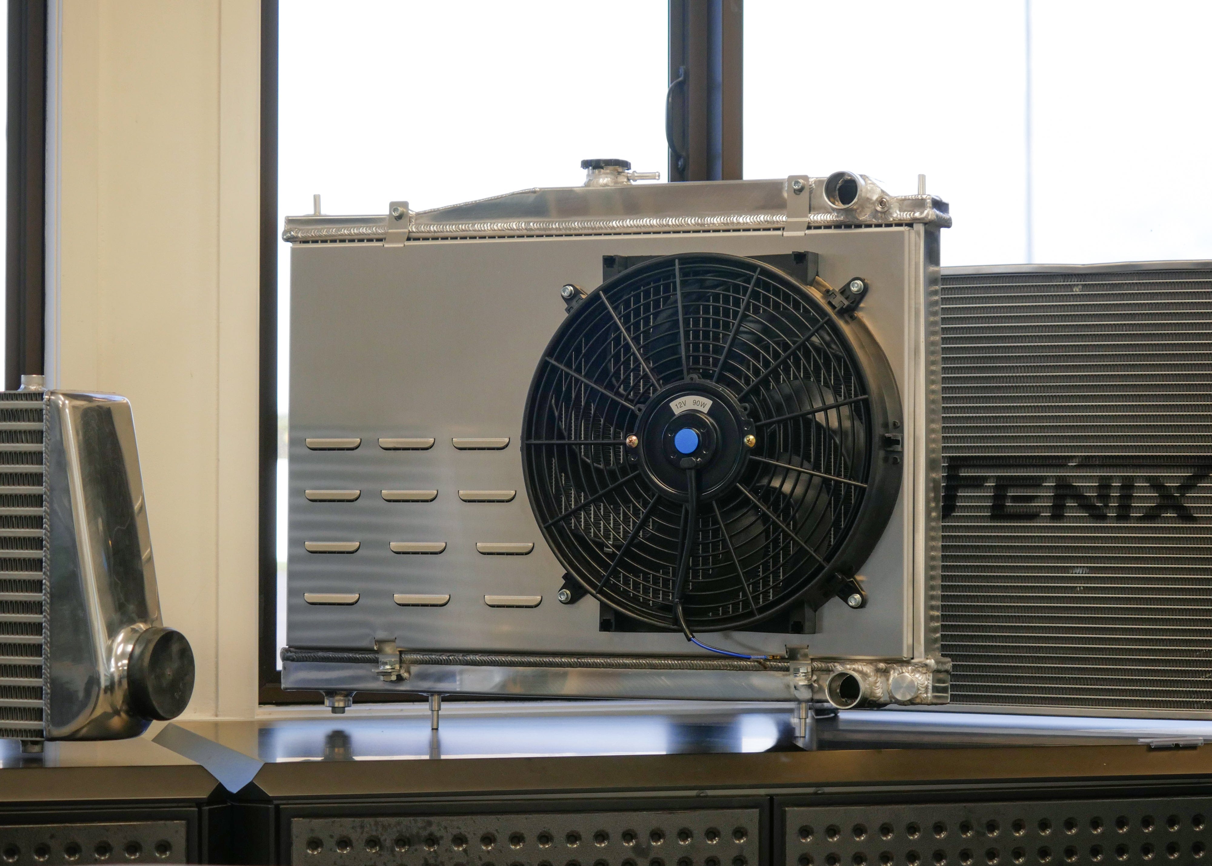 Fenix Cooling Performance Fans & Shrouds Raw Nissan Stagea WC34 RB20, RB25 & RB26 Fan Shroud Kit SR