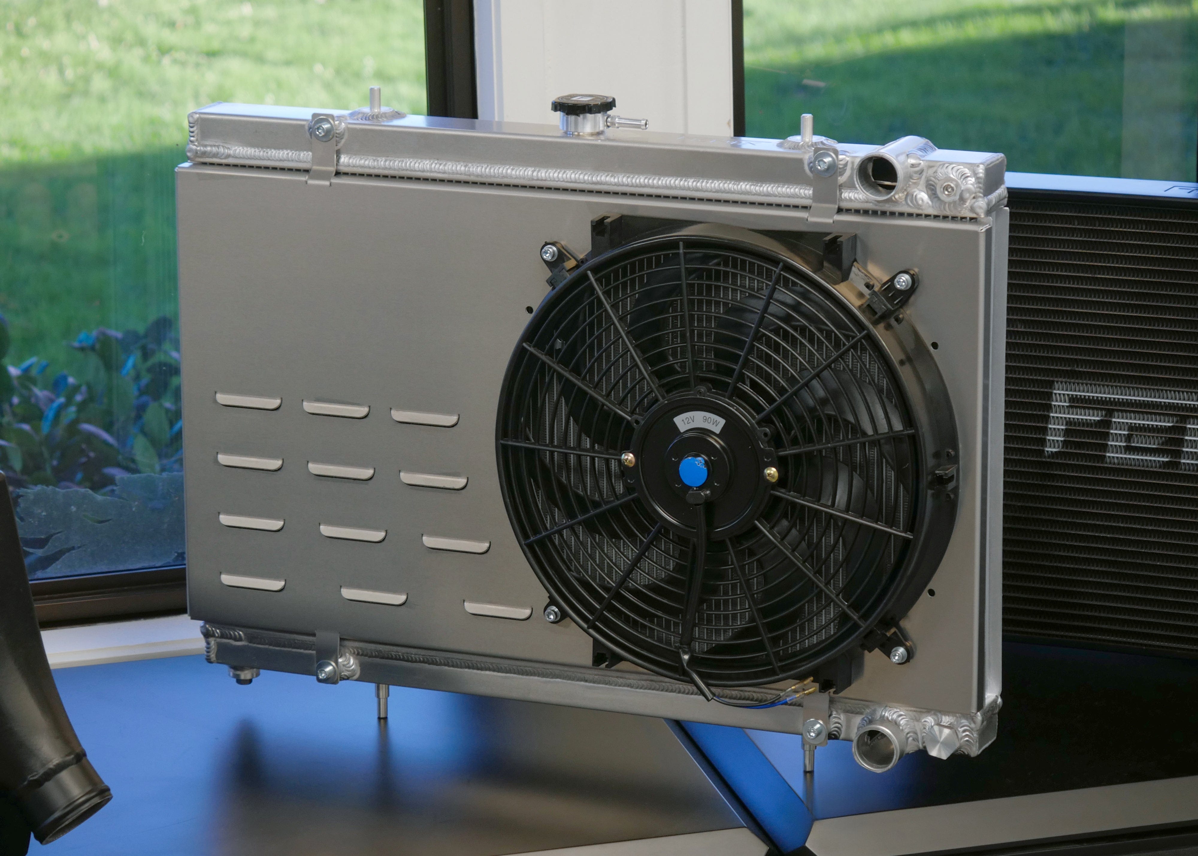 Fenix Cooling Performance Fans & Shrouds Raw / SPAL 1310 CFM 14" Nissan Skyline & GTR R32 RB20, RB25 & RB26 Fan Shroud Kit SR