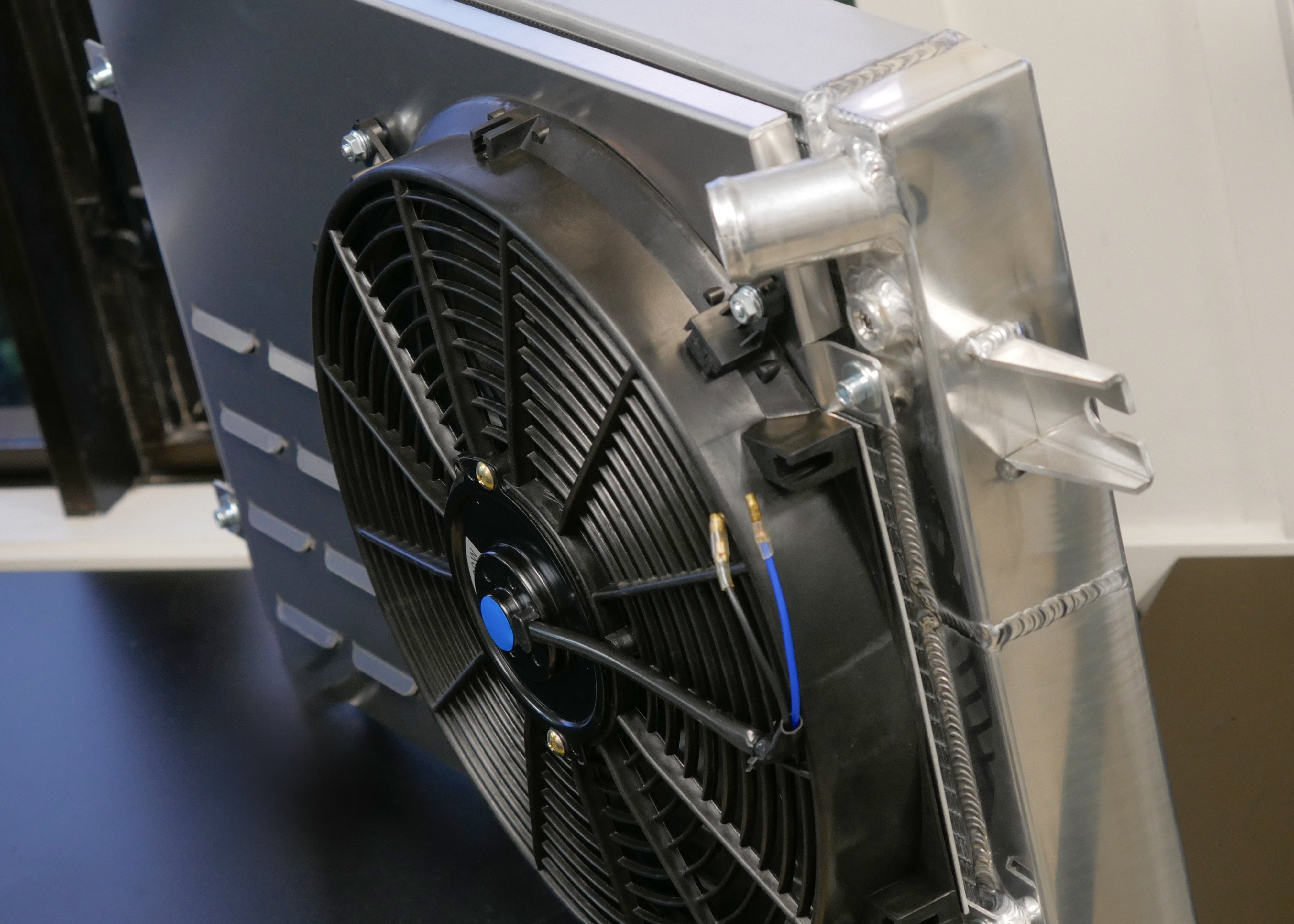 Fenix Cooling Performance Fans & Shrouds Raw / x1 SPAL 1310CFM 14" [Centre Fan Position] Nissan Silvia S14 / S15 with RB & JZ Fan Shroud Kit [Tucked] SR