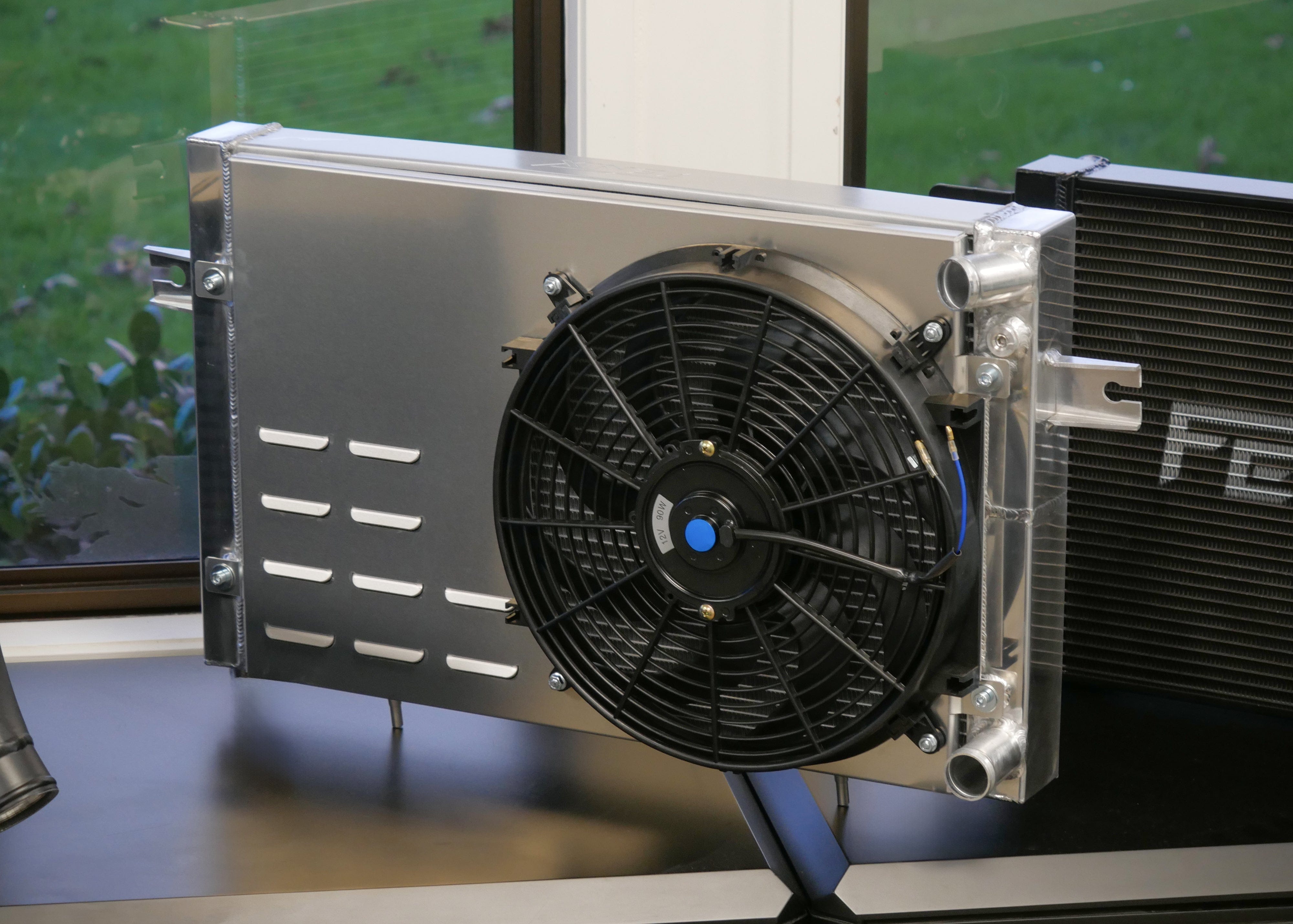 Fenix Cooling Performance Fans & Shrouds Raw / x1 SPAL 1310CFM 14" [LHS Fan Position] Nissan Silvia S14 / S15 with RB & JZ Fan Shroud Kit [Tucked] SR