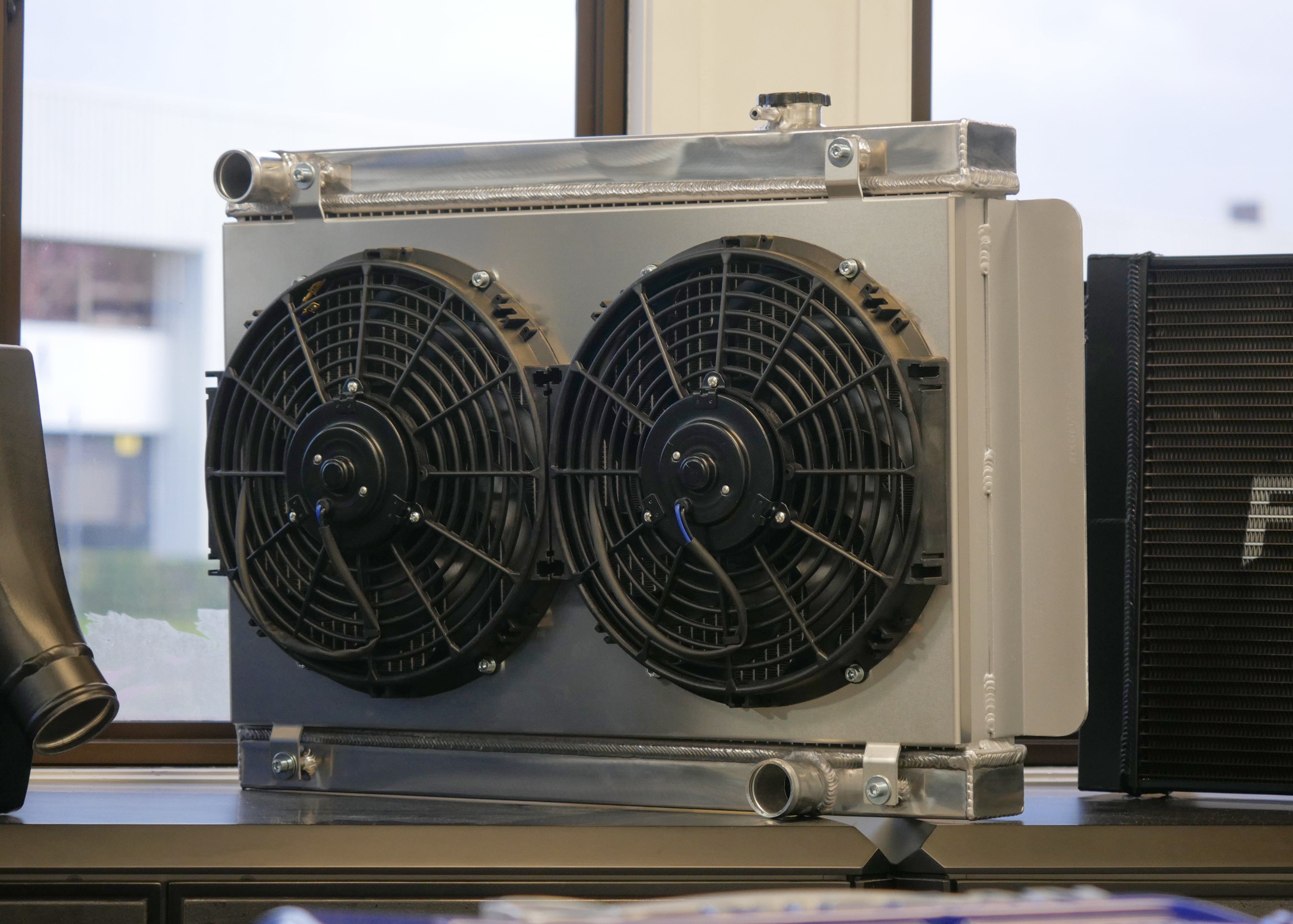 Fenix Cooling Performance Fans & Shrouds Raw / x2 Fenix 12" 120W Holden HQ & Torana 1967-1980 [WIDE] Fan Shroud Kit SR