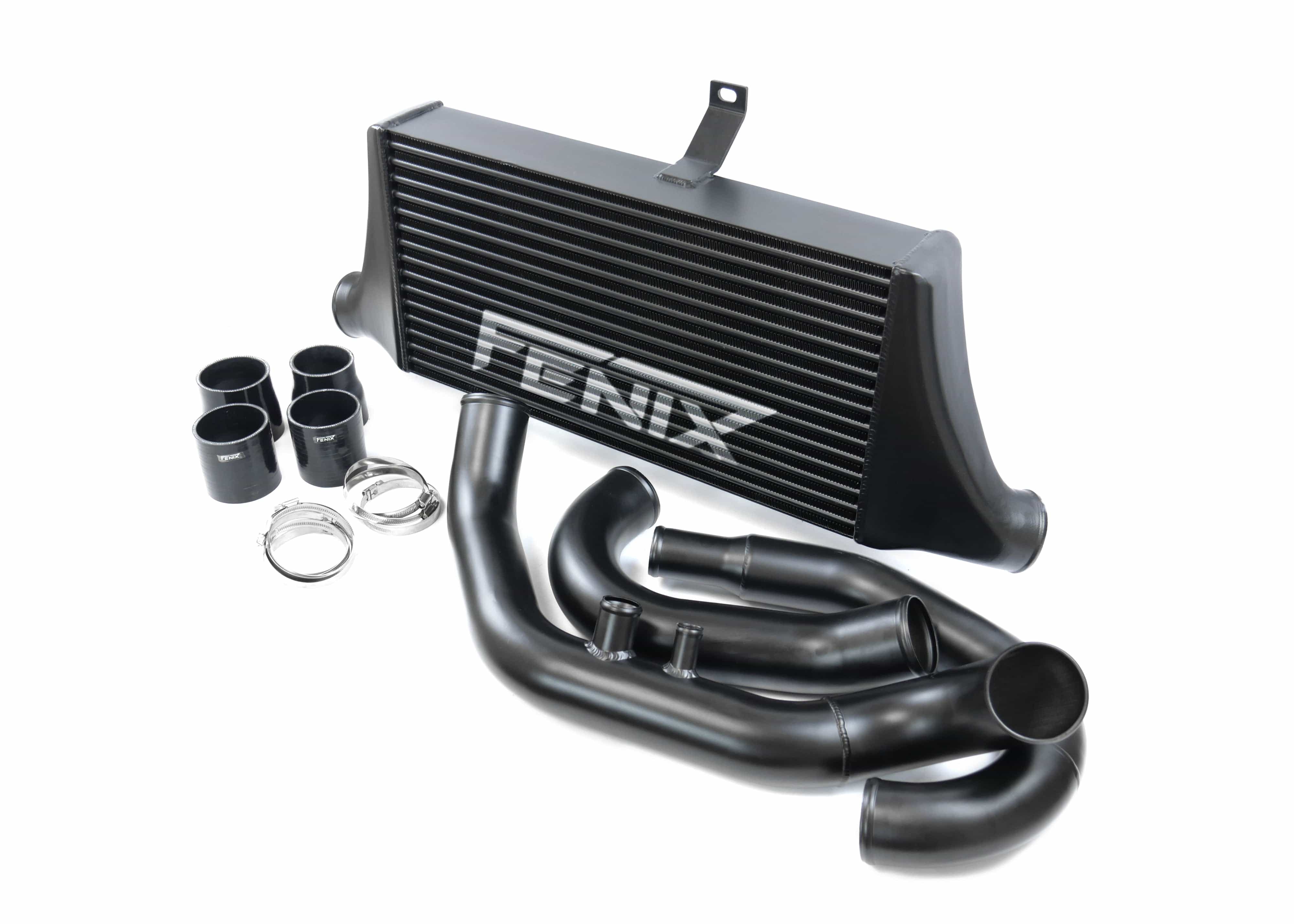 Fenix Cooling Performance Intercooler Black / With Logo Mitsubishi Lancer Evo VII, VIII & IX 4G63 2001-2007 | Performance Intercooler Kit SR