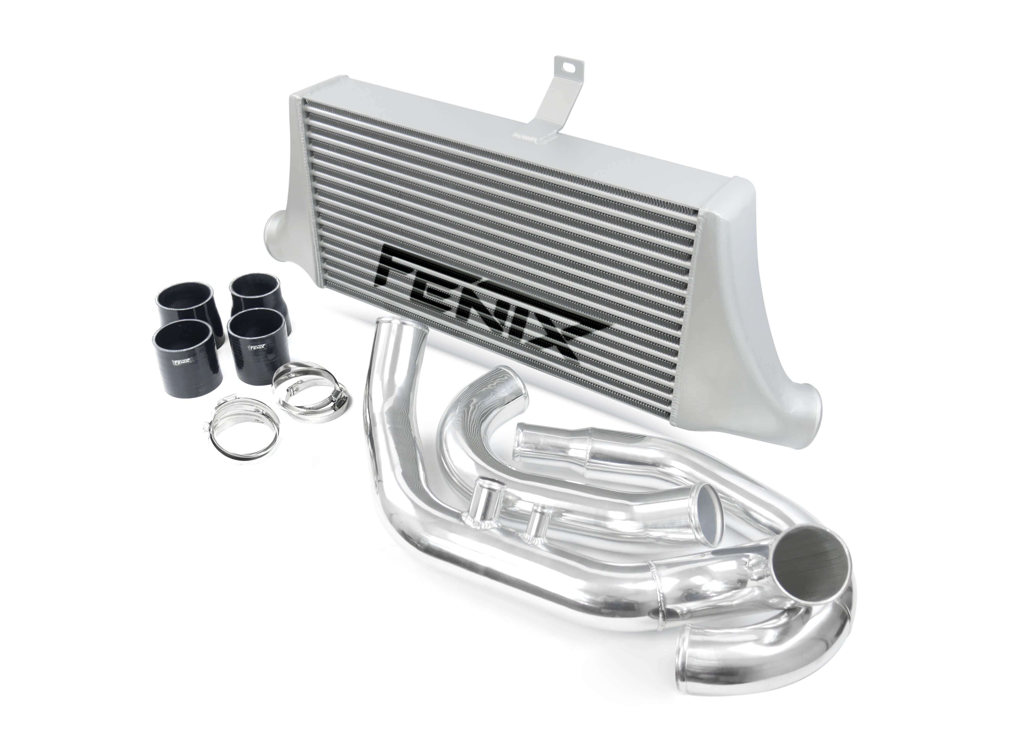 Fenix Cooling Performance Intercooler Silver & Polished / With Logo Mitsubishi Lancer Evo VII, VIII & IX 4G63 2001-2007 SR