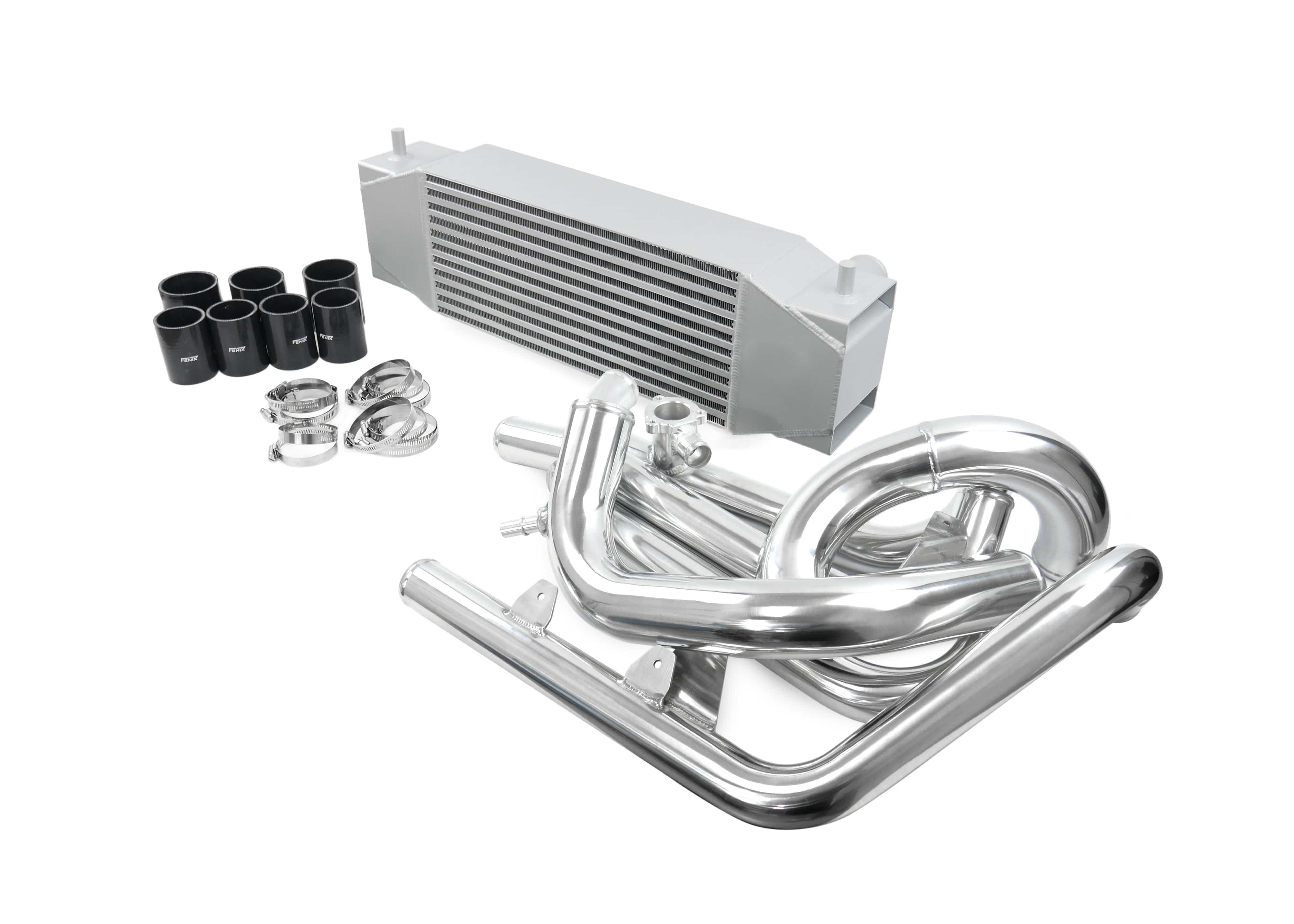 Fenix Cooling Performance Intercooler Silver & Polished / Without Logo / Without BOV Ford Ranger Raptor P703 / RA 3.0L Petrol 2022- | Performance Intercooler Kit SR