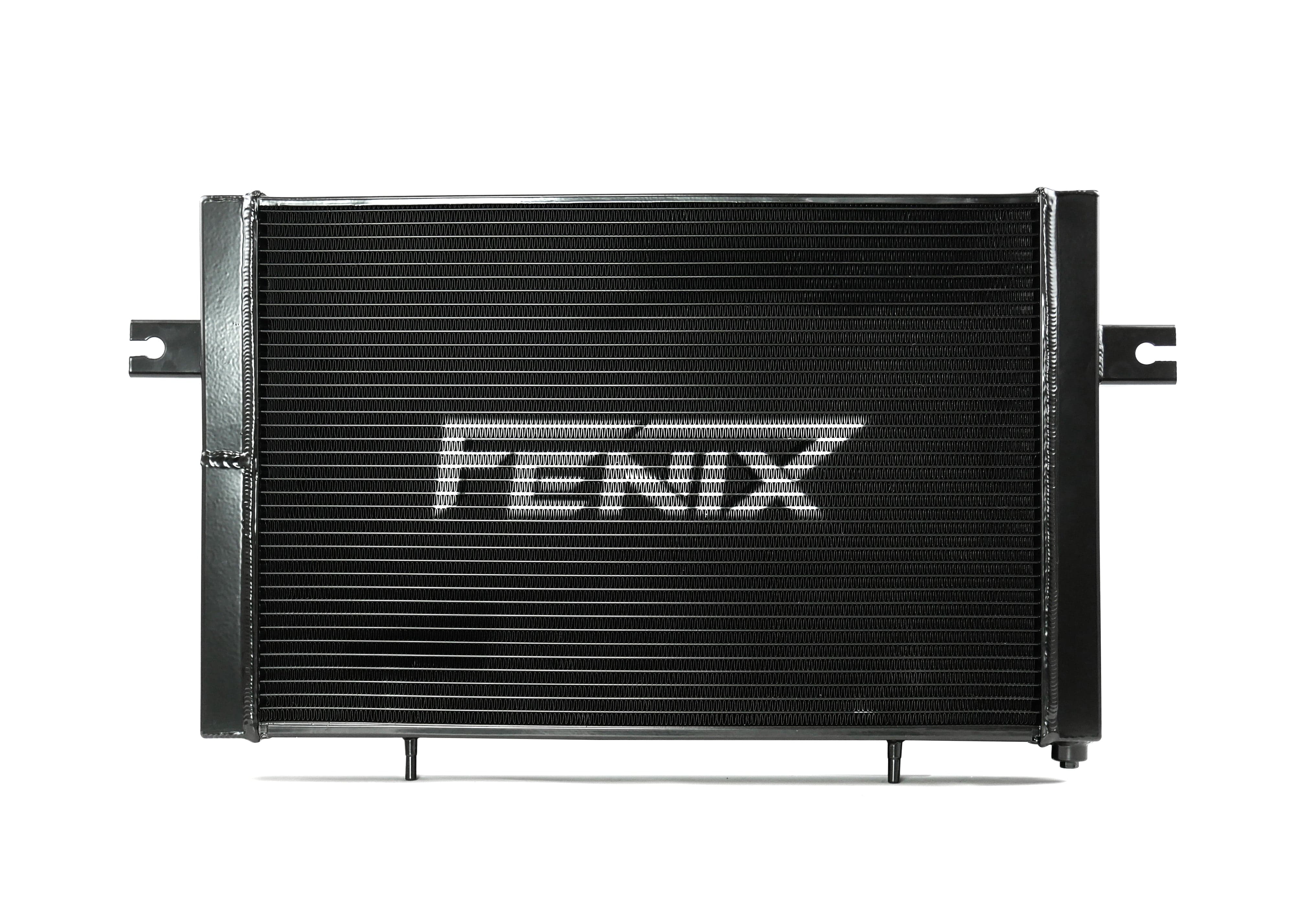 Fenix Cooling Performance Radiator 50mm [5mm High Density] / Black [Special Order] / With x1 Fenix 14" 90W [LHS Fan Position] Nissan Silvia S14 / S15 with RB & JZ 1993-2002 [Tucked] | Performance Radiator SR