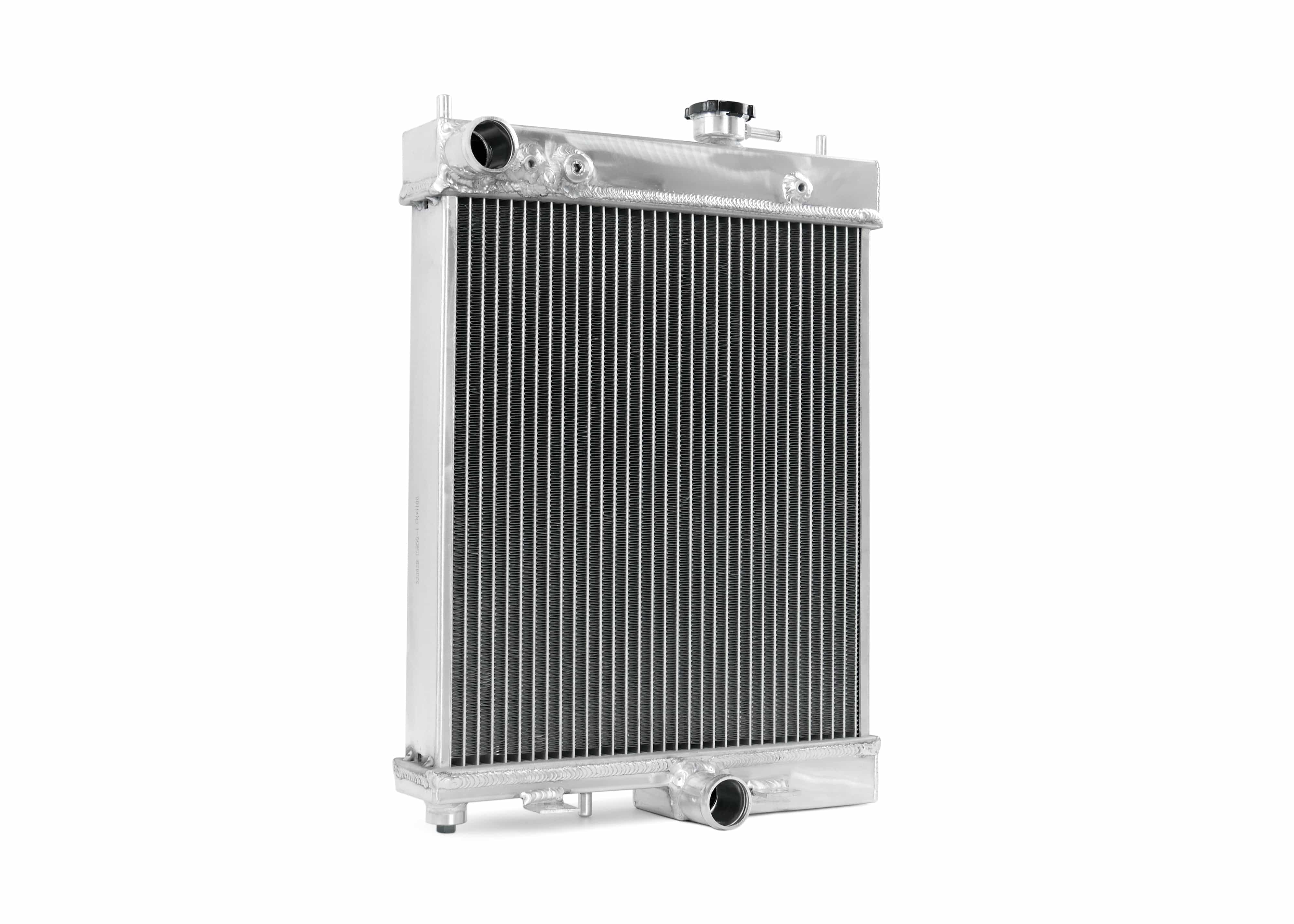 Fenix Cooling Performance Radiator 50mm [5mm High Density] / Black / With [Fenix 12" 120W] Mitsubishi Lancer Evo VII, VIII & IX 4G63 [Half Size] | Performance Radiator SR