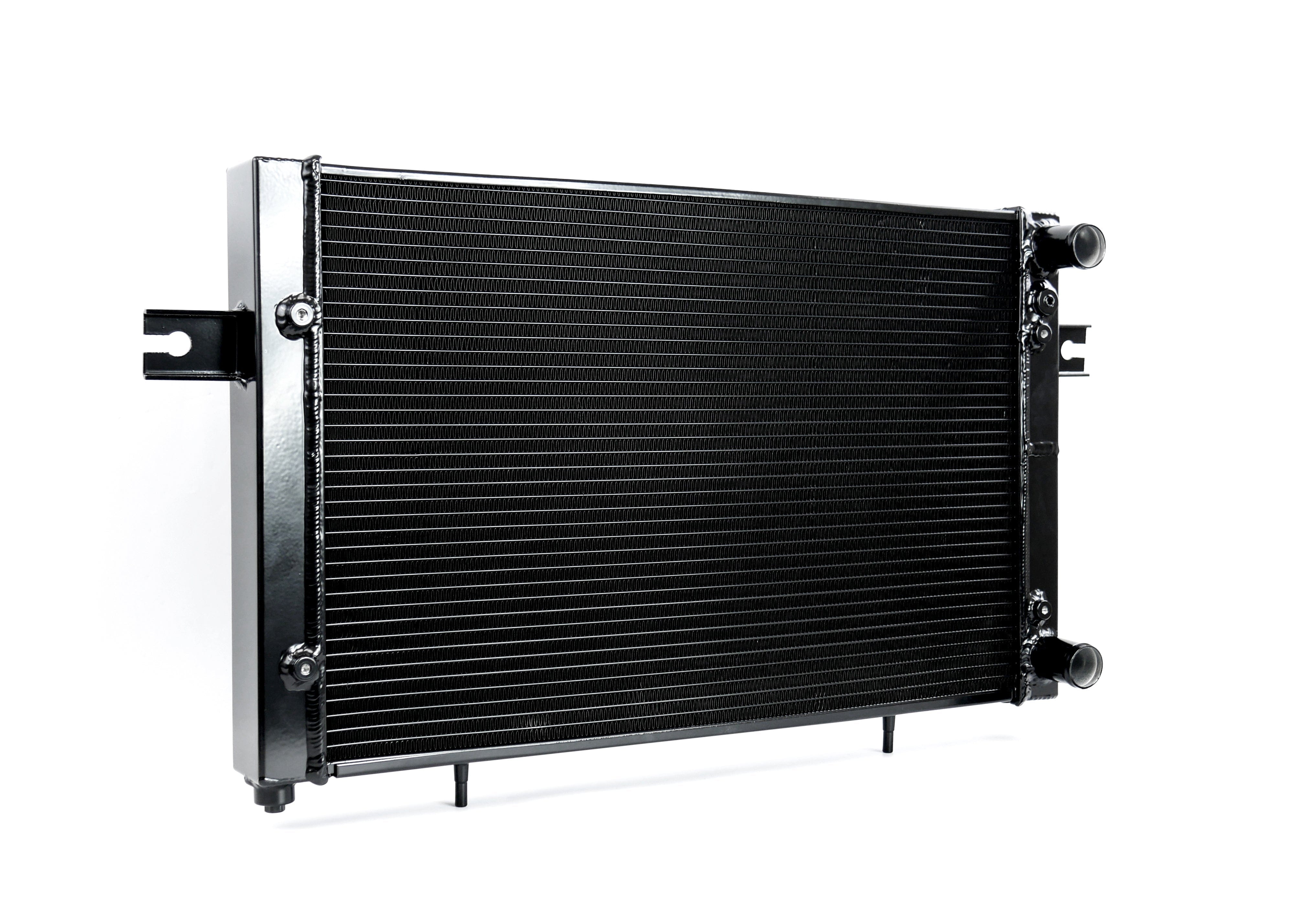 Fenix Cooling Performance Radiator 50mm [5mm High Density] / Raw / With x1 SPAL 14" 1310CFM [RHS Fan Position] Nissan Silvia S14 / S15 with RB & JZ 1993-2002 [Tucked] | Performance Radiator SR