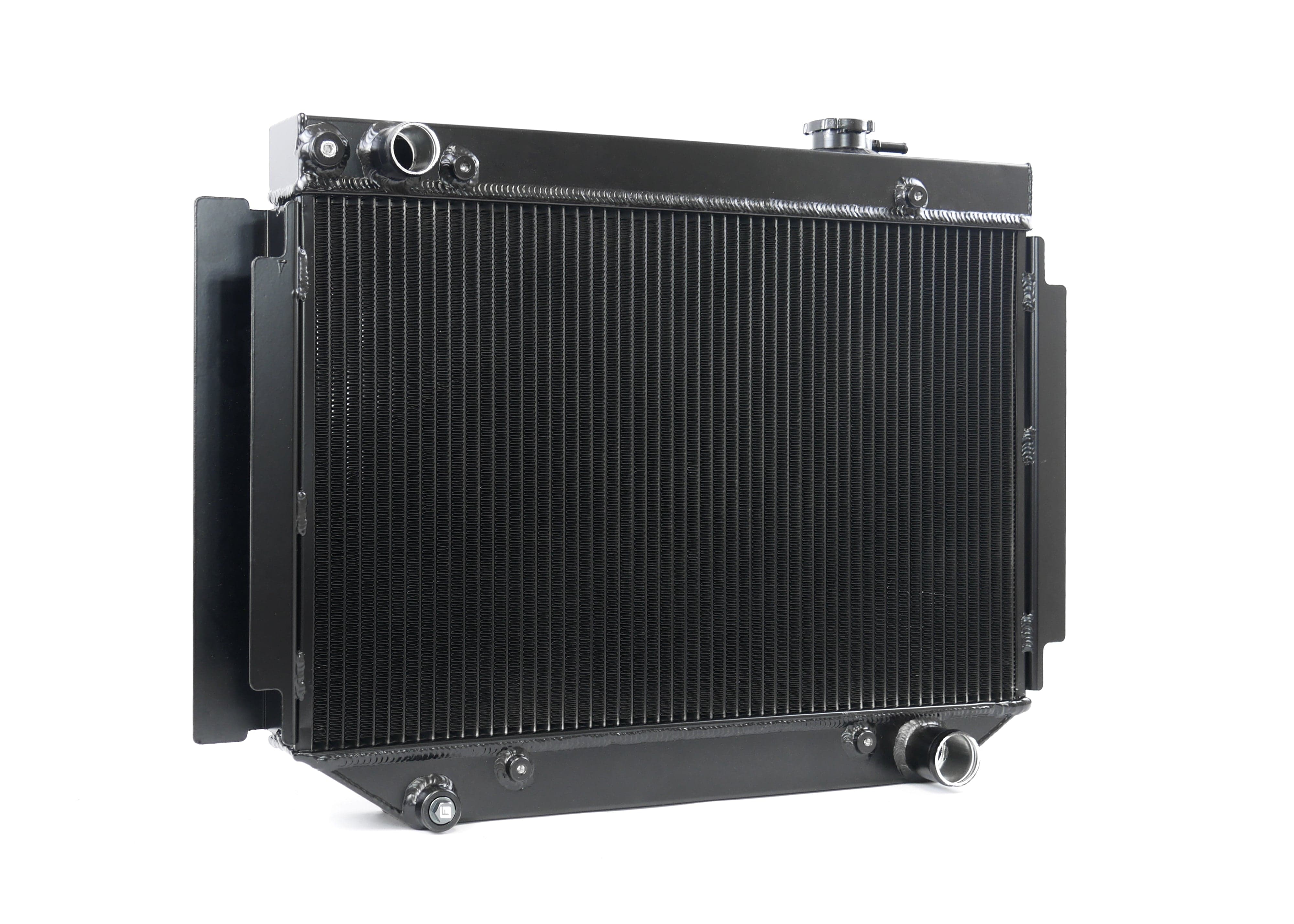 Fenix Cooling Performance Radiator Black Holden Torana LC / LJ 6Cyl 1969-1974 [NARROW - Top Pipe Left / Bottom Pipe Right] | Performance Radiator SR