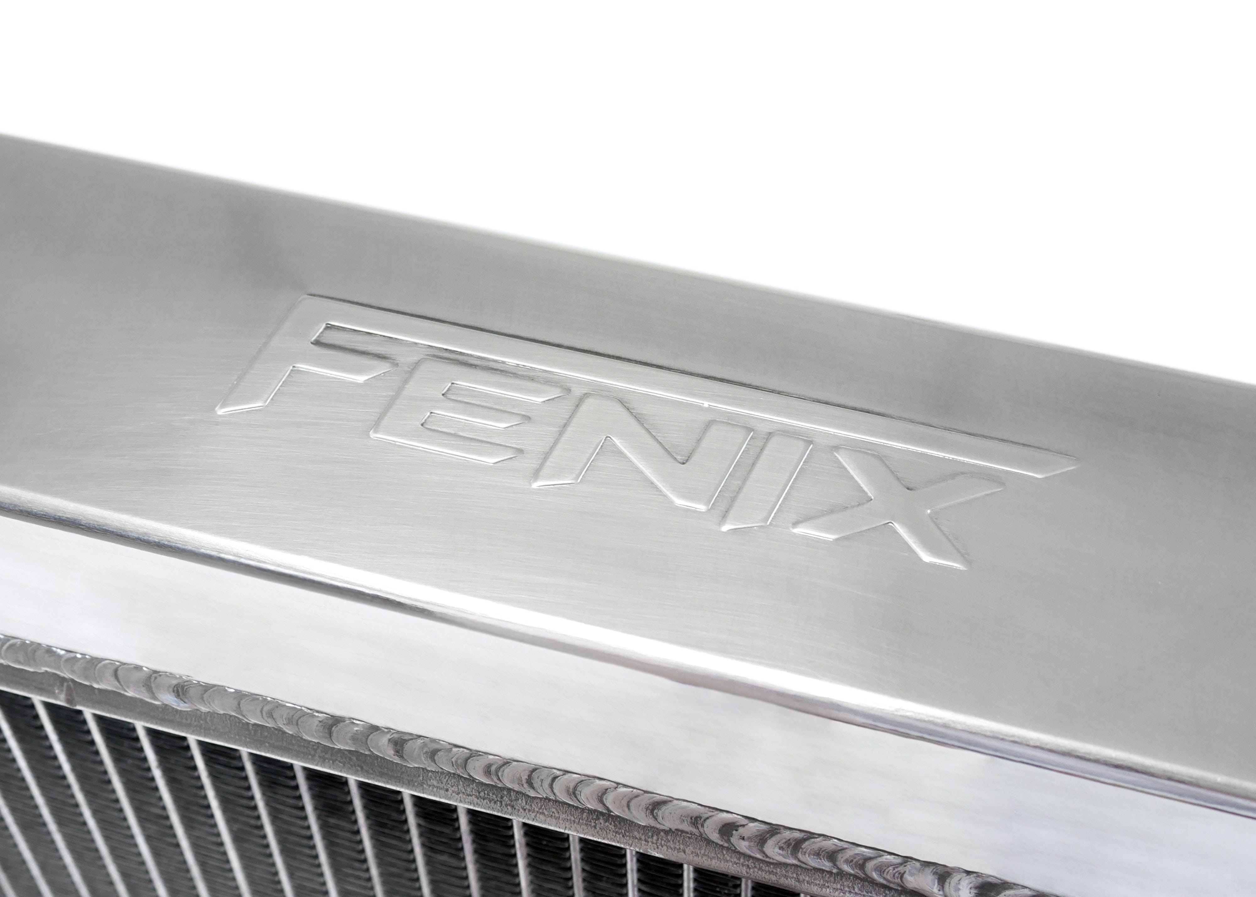 Fenix Cooling Performance Radiator Black [Special Order] Universal Performance Radiator - Top Outlet Pipe Left / Bottom Outlet Pipe Right. SR