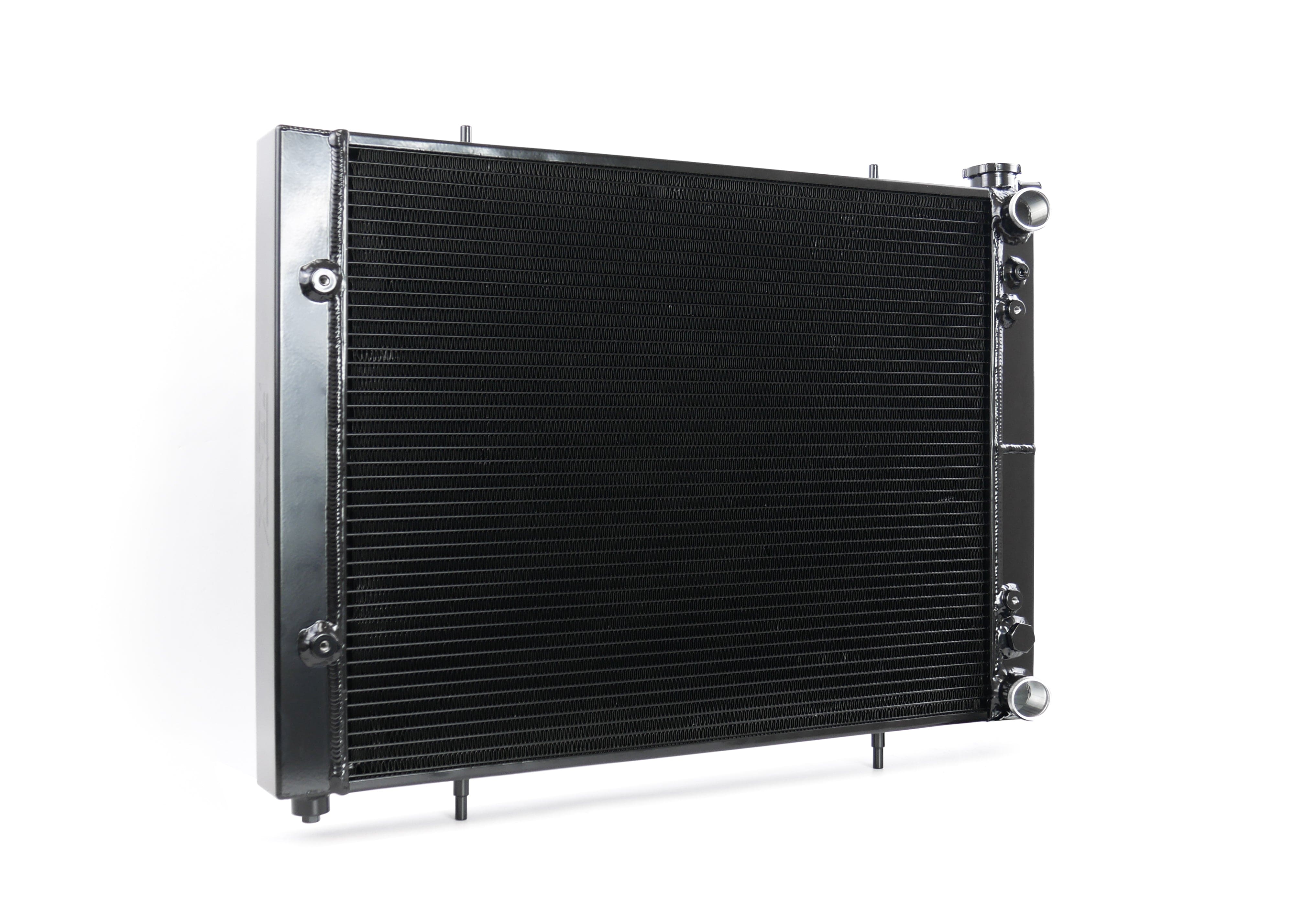 Fenix Cooling Performance Radiator Black [Special Order] / With x1 SPAL 16" 2024CFM Nissan Skyline & GTR R32 RB20 & RB25 & RB26 1988-1994 [Cross-Flow] SR