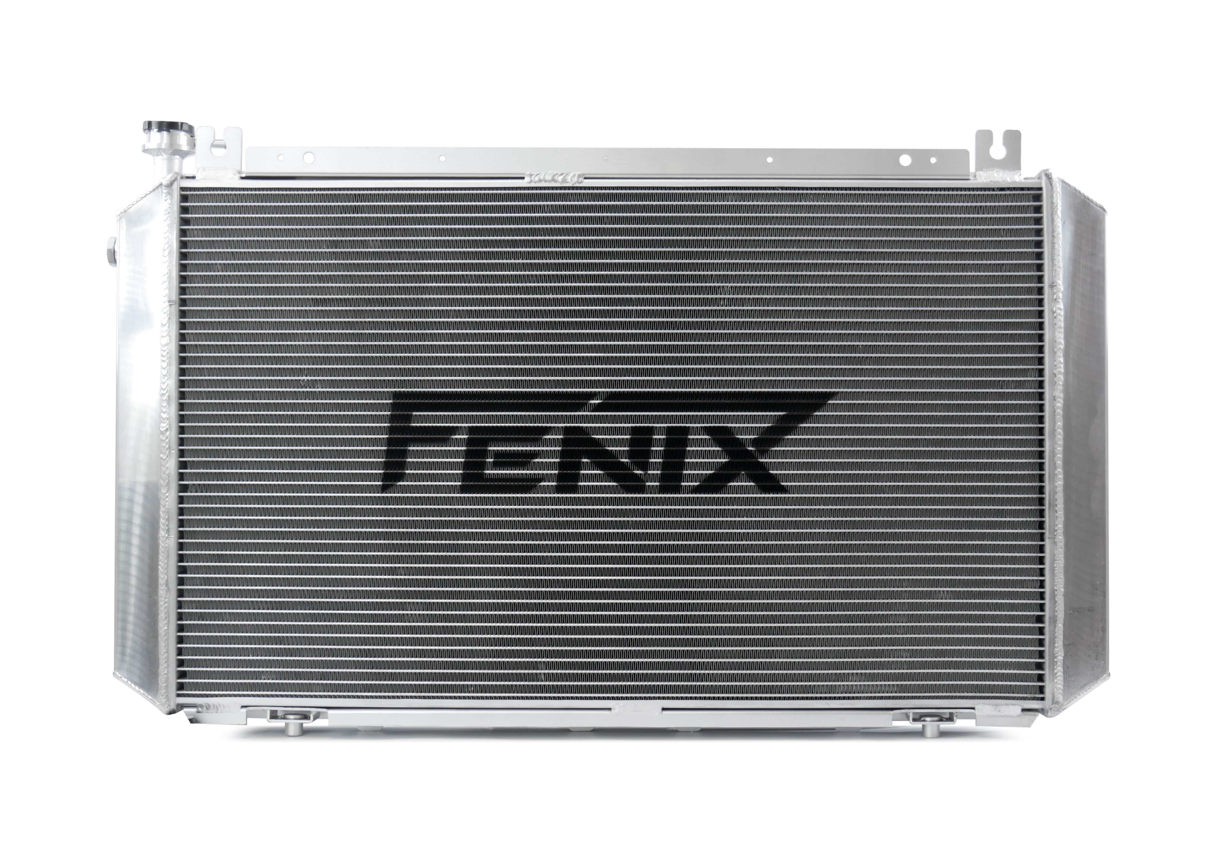 Fenix Cooling Performance Radiator Black [Special Order] / With x2 SPAL 1864CFM 14" [Special Order] Universal Performance Radiator - Top Outlet Pipe Left / Bottom Outlet Pipe Right. SR