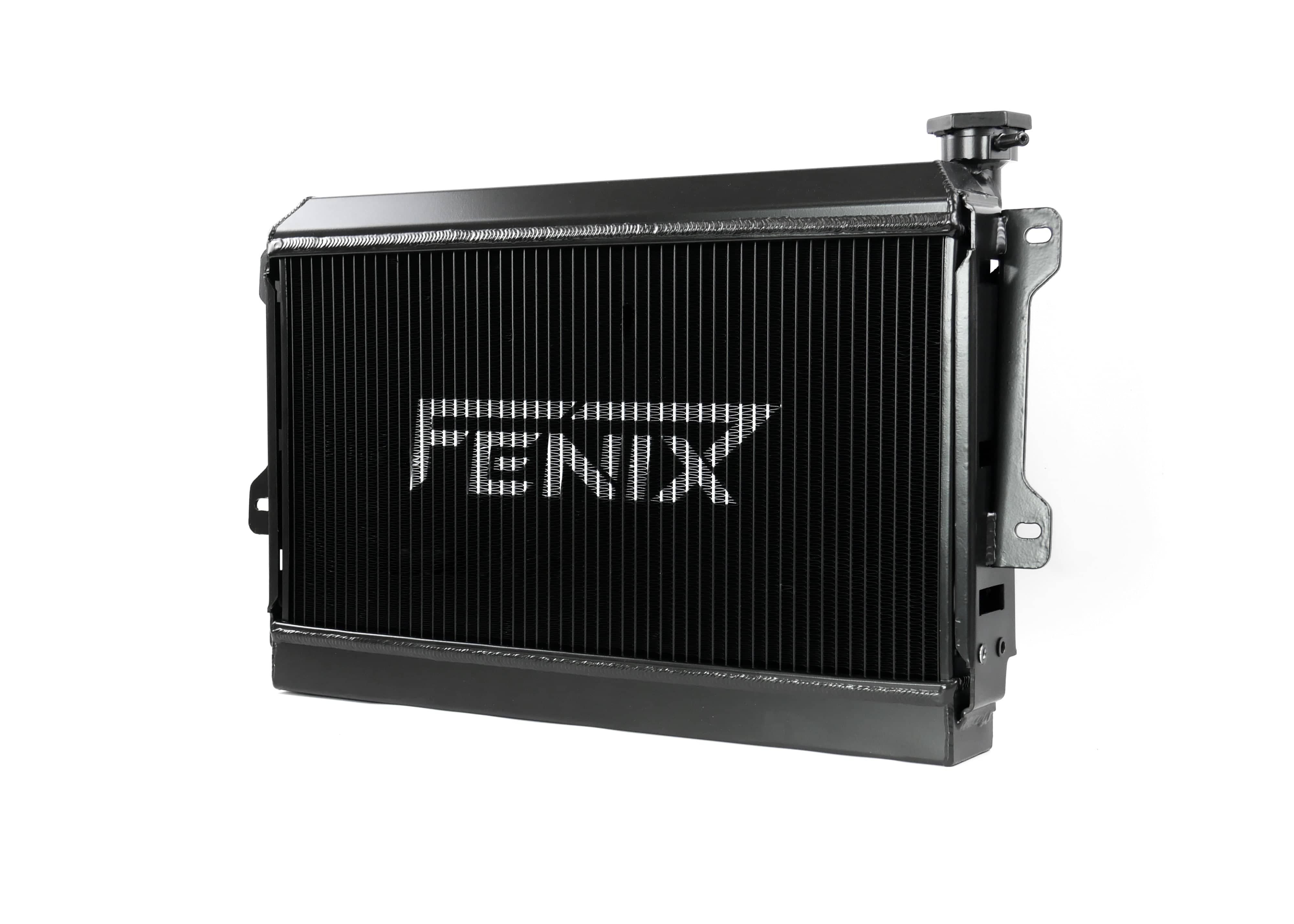 Fenix Cooling Performance Radiator Black / Without / Without Mazda RX2-5 & RX7 Series 1 / 2 1970-1983 [Down-Flow] | Performance Radiator SR