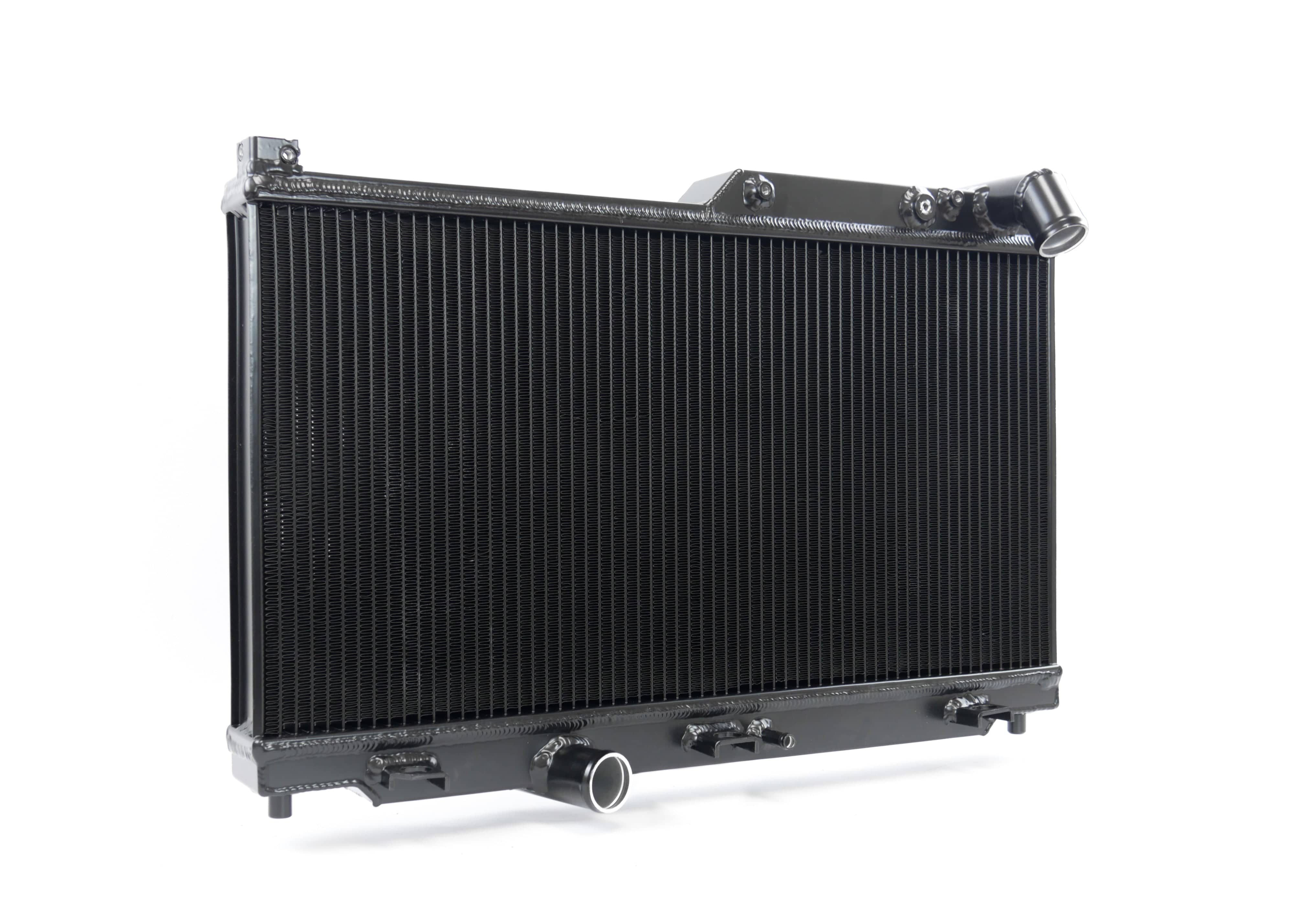 Fenix Cooling Performance Radiator Polished Top Tank [Special Order] / Pro Series [Single Pass] / With x2 Fenix 12" 120W Mazda RX7 FD3S 13B 1992-2002 | Performance Radiator SR