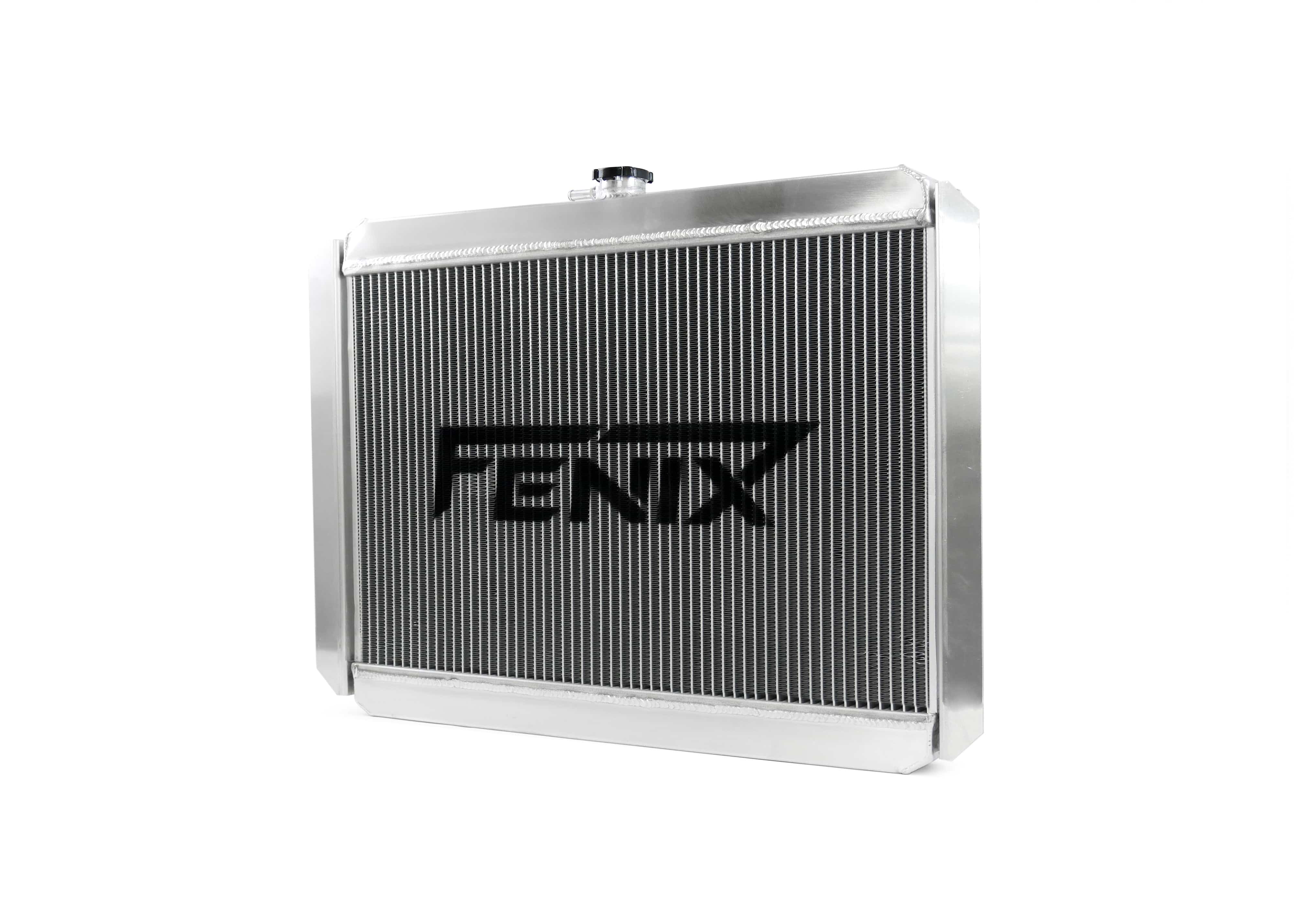 Fenix Cooling Performance Radiator Polished Top Tank [Special Order] Universal Medium - Top Outlet Pipe Right / Bottom Outlet Pipe Left. SR