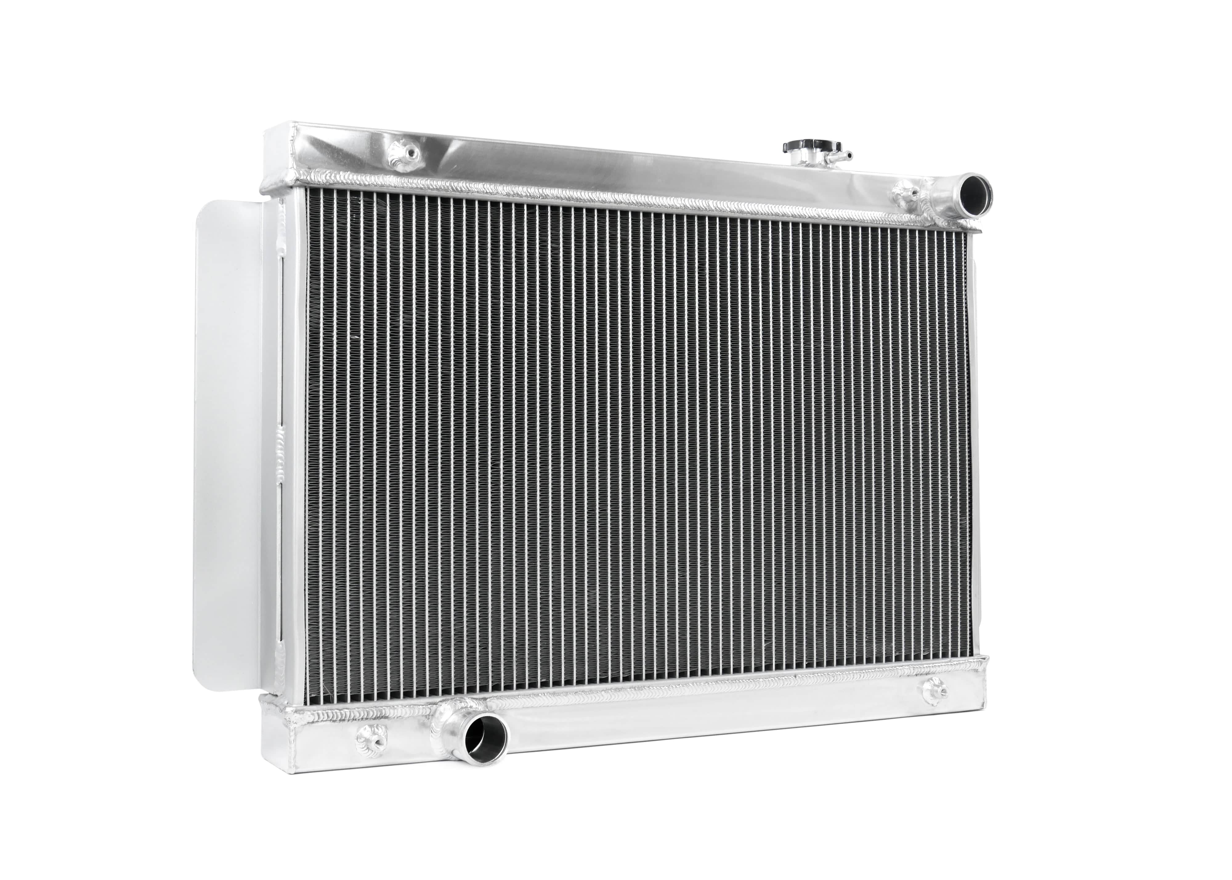 Fenix Cooling Performance Radiator Polished / Without Holden HQ & Torana 1967-1980 [WIDE - Top Pipe Right / Bottom Pipe Left] SR