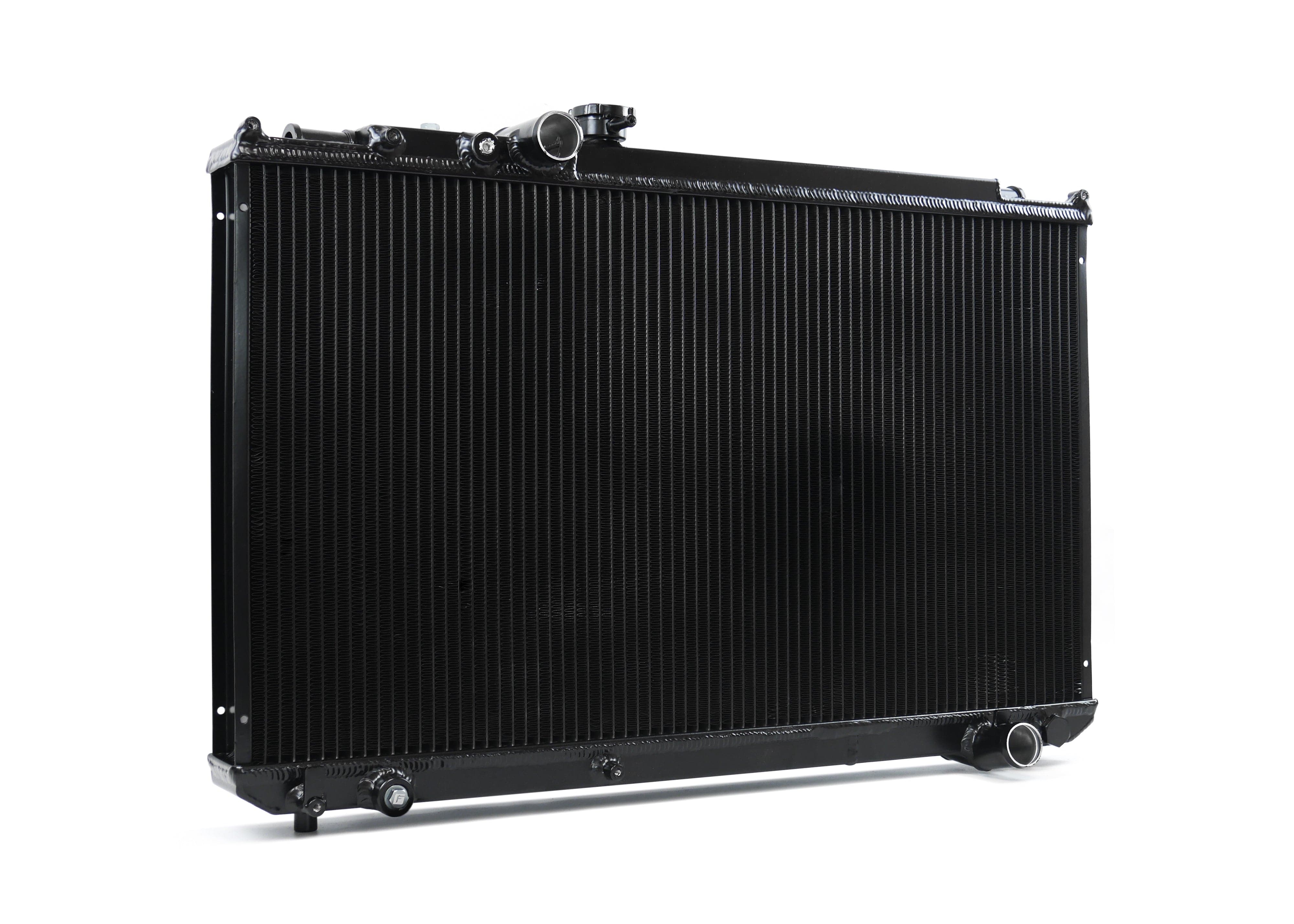 Fenix Cooling Performance Radiator Pro Series [Single Pass] / Black / With x2 SPAL 14" 1864CFM Toyota Chaser, Cresta & Mark II JZX100 1JZ-GTE 1996-2001 | Performance Radiator SR