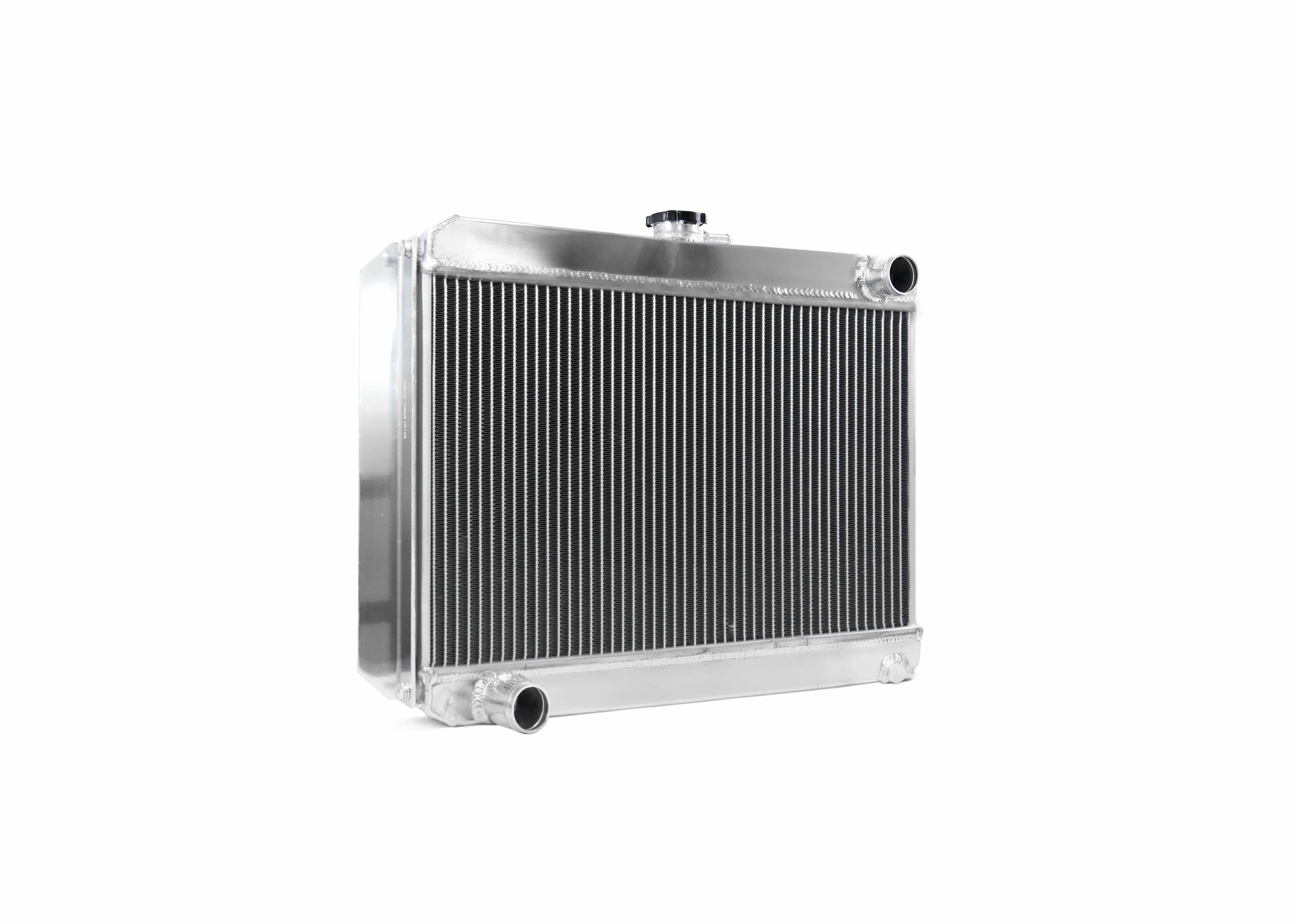Fenix Cooling Performance Radiator Raw Universal Small Radiator - Top Outlet Pipe Right / Bottom Outlet Pipe Left. SR