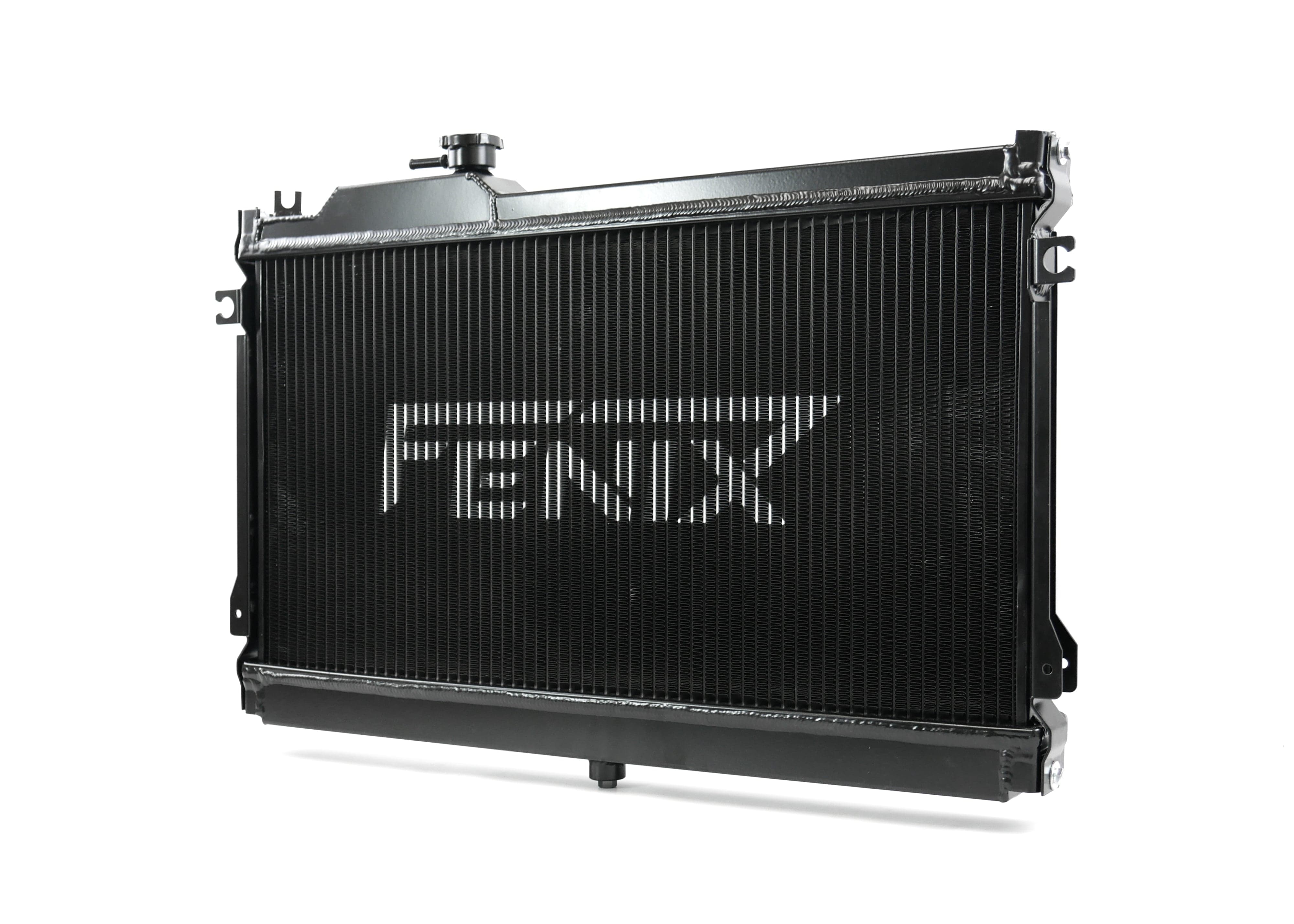 Fenix Cooling Performance Radiator Raw / With x2 Fenix 12" 120W Mazda MX-5 / Miata NA B6ZE & BP 1989-1997 | Performance Radiator SR