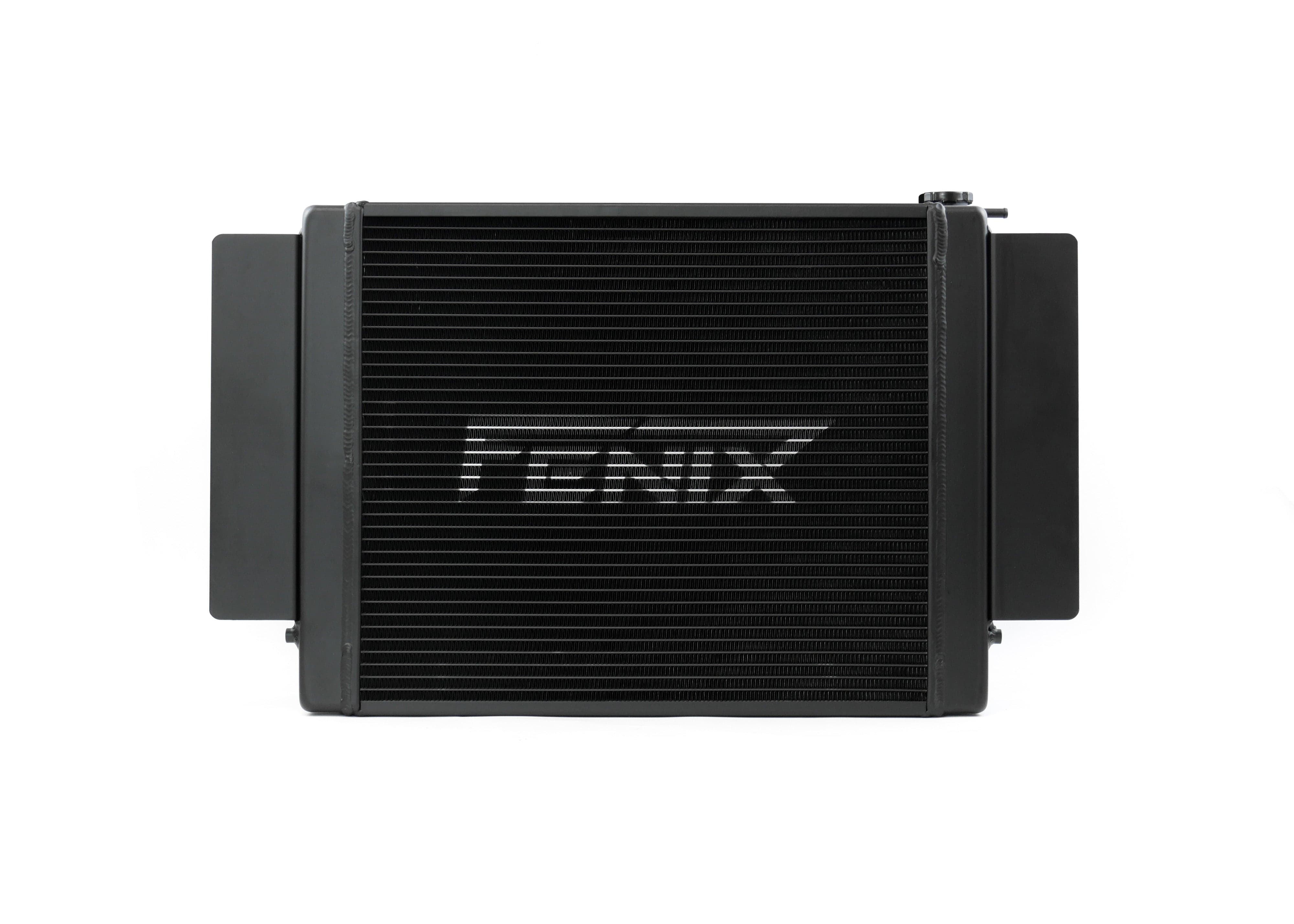 Fenix Cooling Performance Radiator With / Black / With Mazda RX2-5 & RX7 Series 1 / 2 1970-1983 [Cross-Flow] - Pressed Tank SR