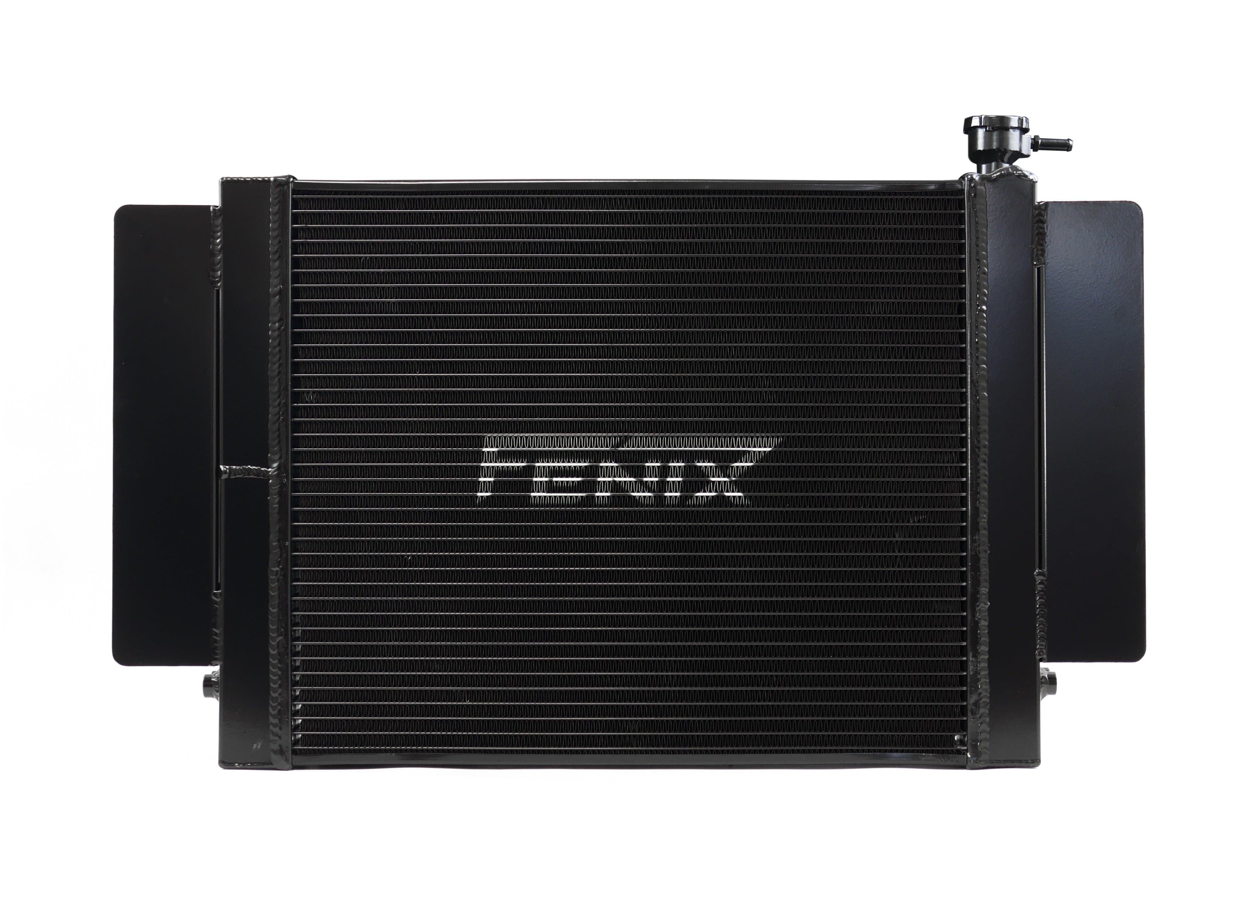 Fenix Cooling Performance Radiator With / Polished / With Mazda RX2-5 & RX7 Series 1 / 2 1970-1983 [Cross-Flow] - Fabricated Tank SR