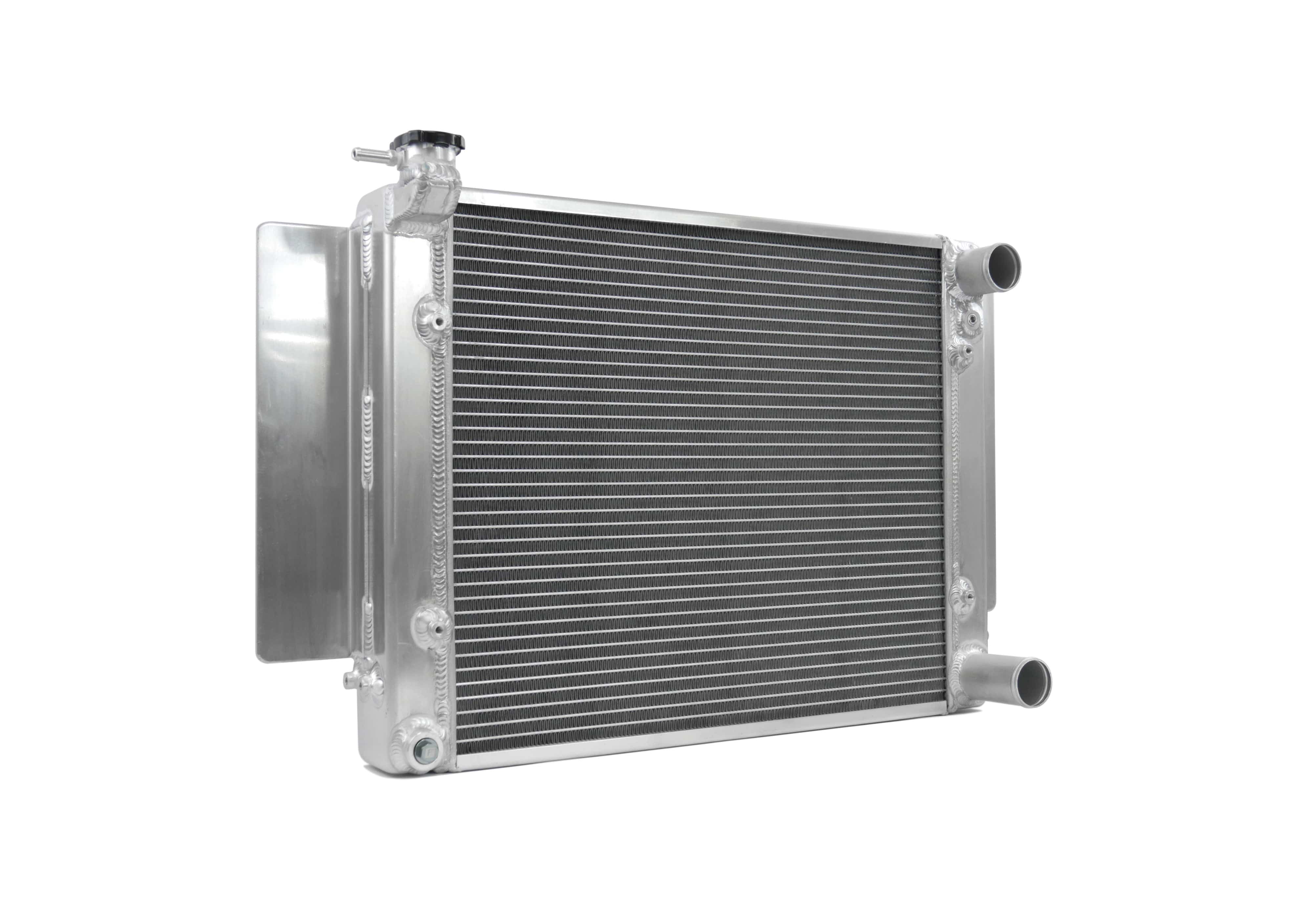 Fenix Cooling Performance Radiator Without / Polished [Special Order] / Without Mazda RX2-5 & RX7 Series 1 / 2 1970-1983 [Cross-Flow] - Pressed Tank SR
