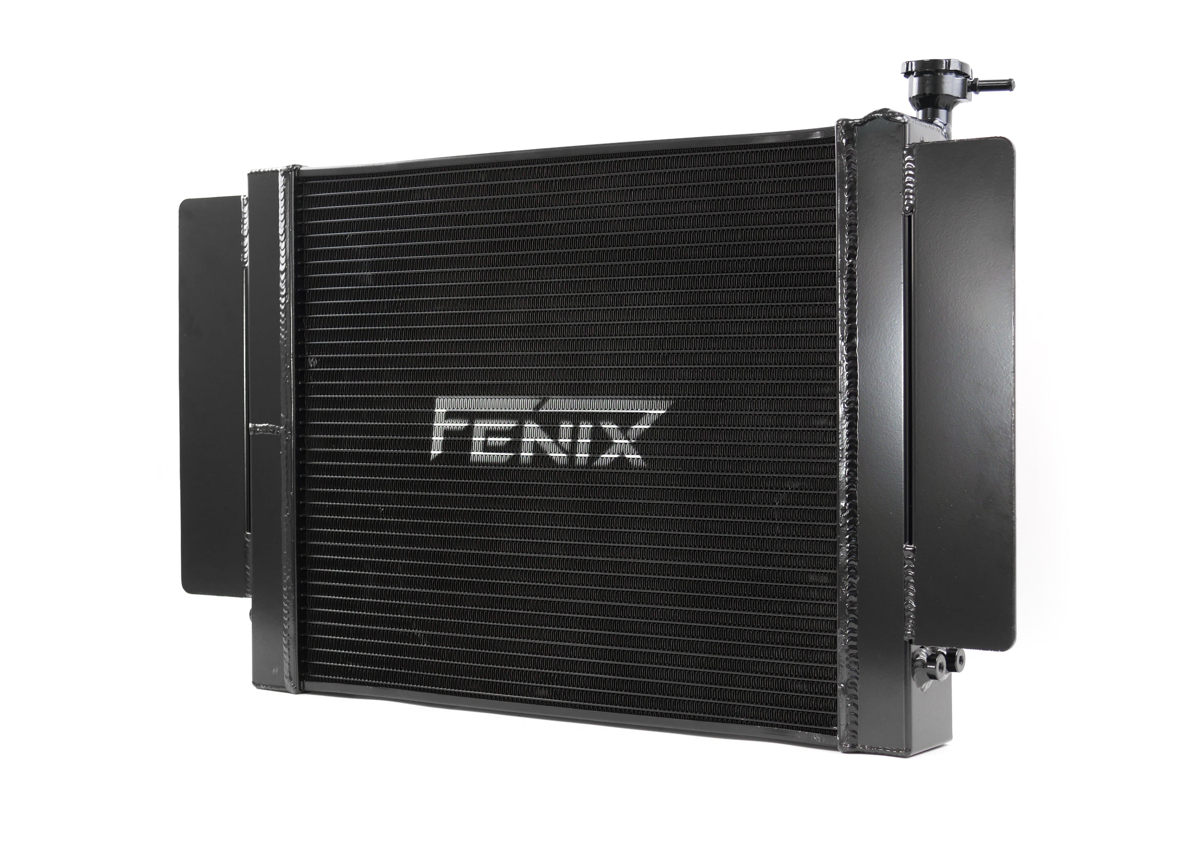 Fenix Cooling Performance Radiator Without / Polished / With Mazda RX2-5 & RX7 Series 1 / 2 1970-1983 [Cross-Flow] - Fabricated Tank SR