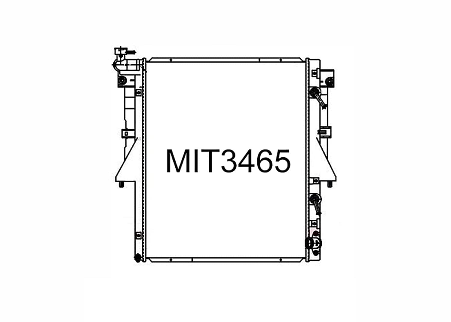 Fenix Cooling Radiator 16mm Mitsubishi Triton / L200 KK & KL 2.4L Diesel 2015- SR