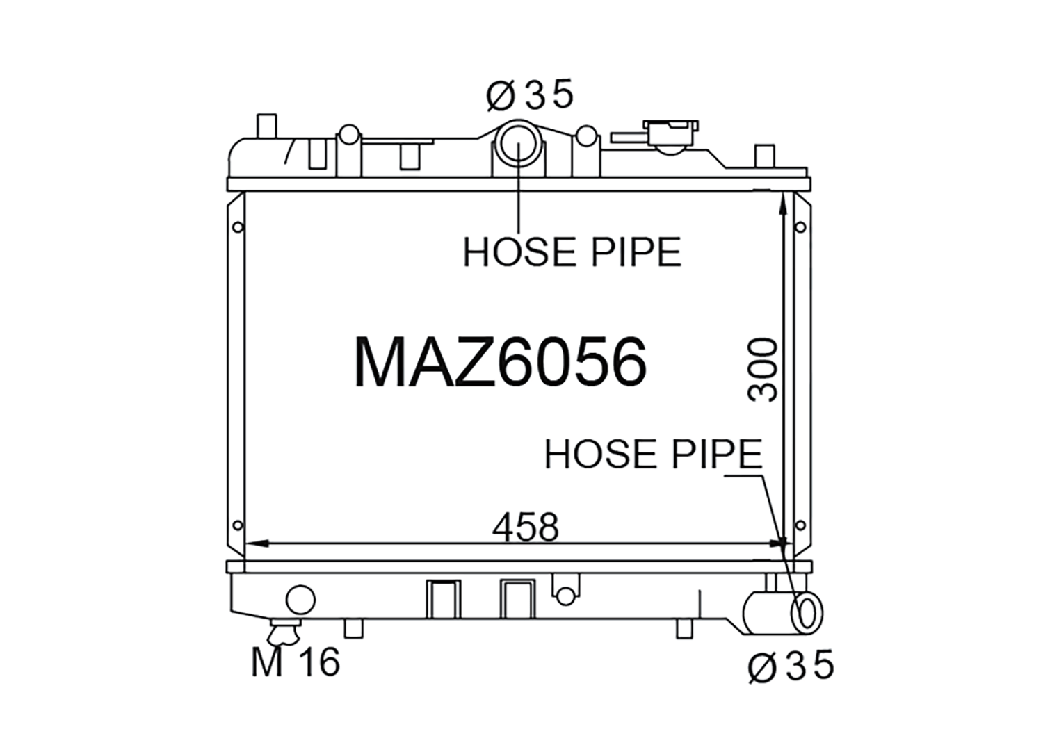 Fenix Cooling Radiator Automatic Mazda 323 / Familia Wagon BW 1.1L & 1.6L Petrol 1985-1994 SR