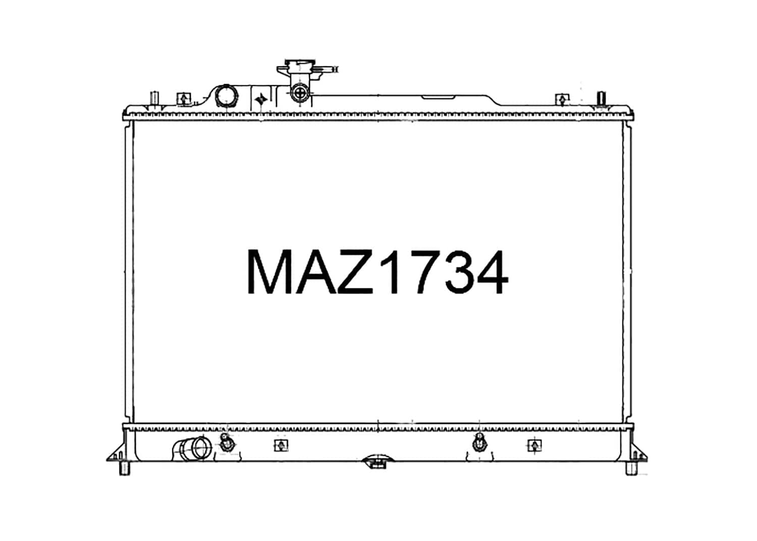 Fenix Cooling Radiator Automatic Mazda MPV [LY3P] Petrol 2006-2016 SR
