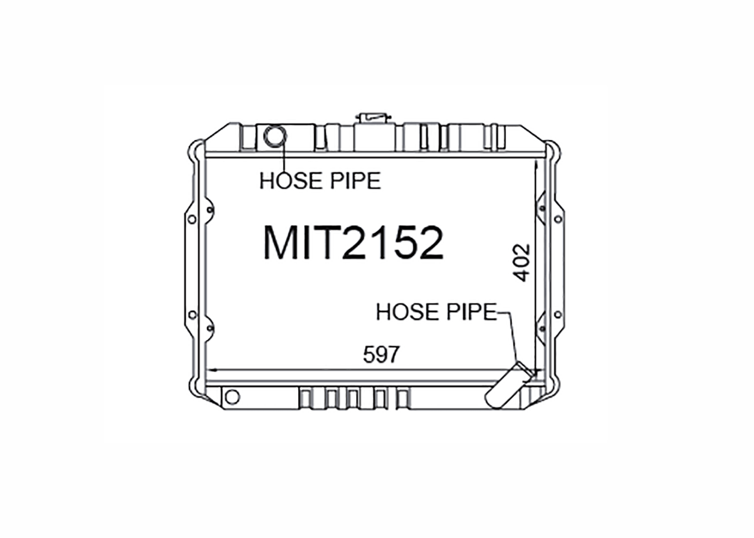 Fenix Cooling Radiator Automatic Mitsubishi Triton / L200 ME - MJ & Pajero NA - NG Petrol & Diesel 1986-1996 SR