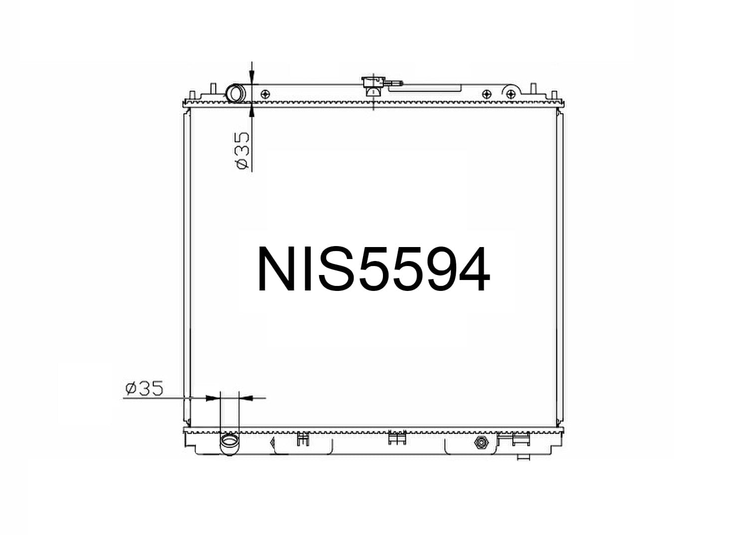 Fenix Cooling Radiator Automatic Nissan Terrano / Pathfinder R51 & Navara D40 2.5L Diesel 2004-2013 [Thailand] SR