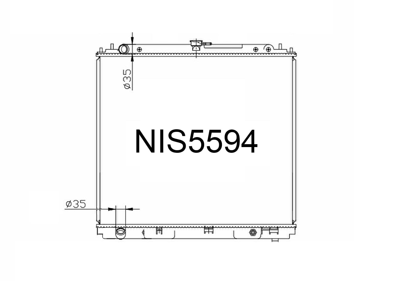 Fenix Cooling Radiator Automatic Nissan Terrano / Pathfinder R51 & Navara D40 2.5L Diesel 2004-2013 [Thailand] SR
