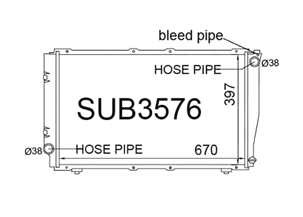Fenix Cooling Radiator Automatic Subaru Impreza WRX & STI GC / GF & Legacy BC / BD / BG Turbo 1989-2000 SR