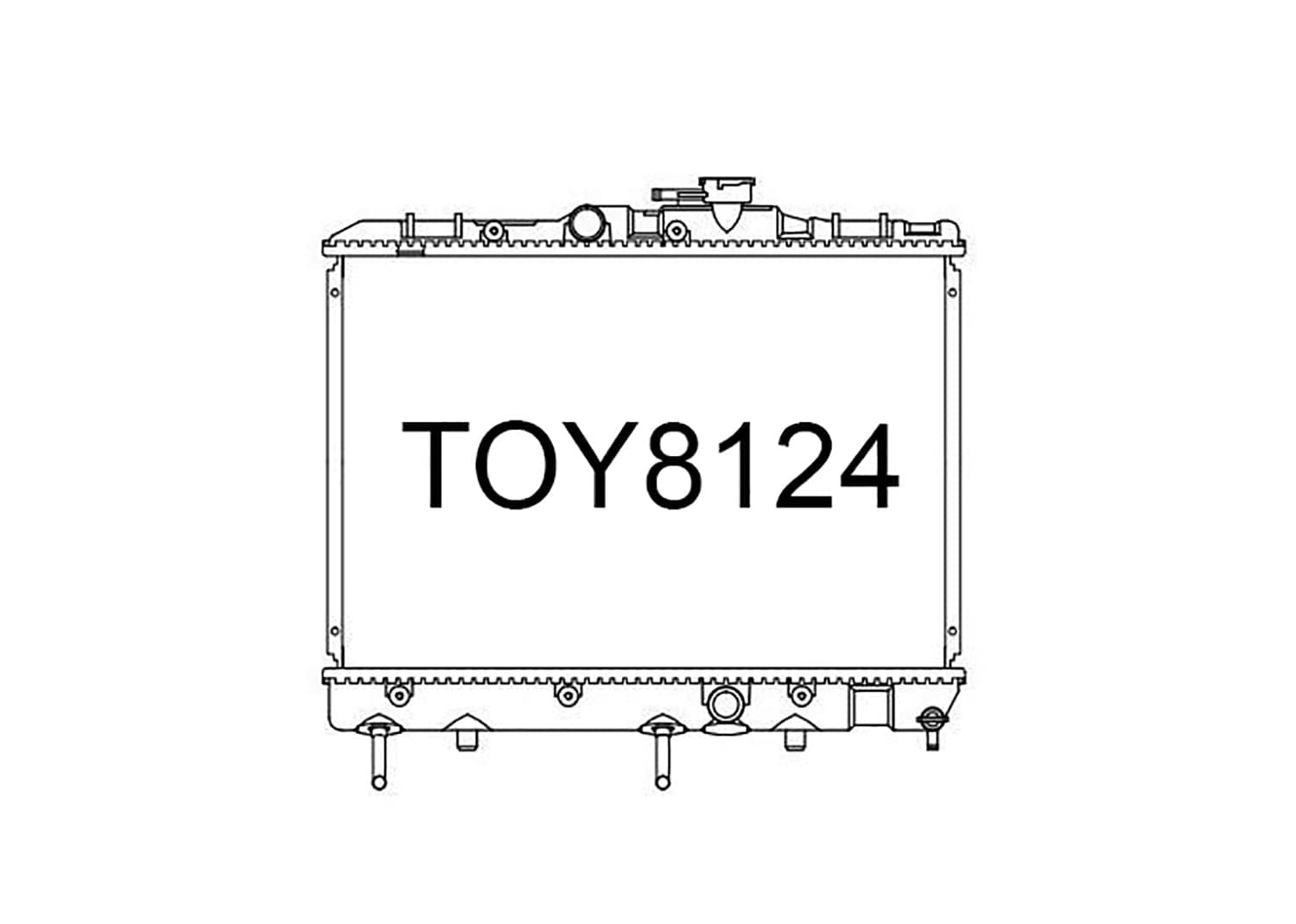 Fenix Cooling Radiator Automatic Toyota Starlet EP70 / EP71 1.0L & 1.3L Petrol 1984-1986 SR