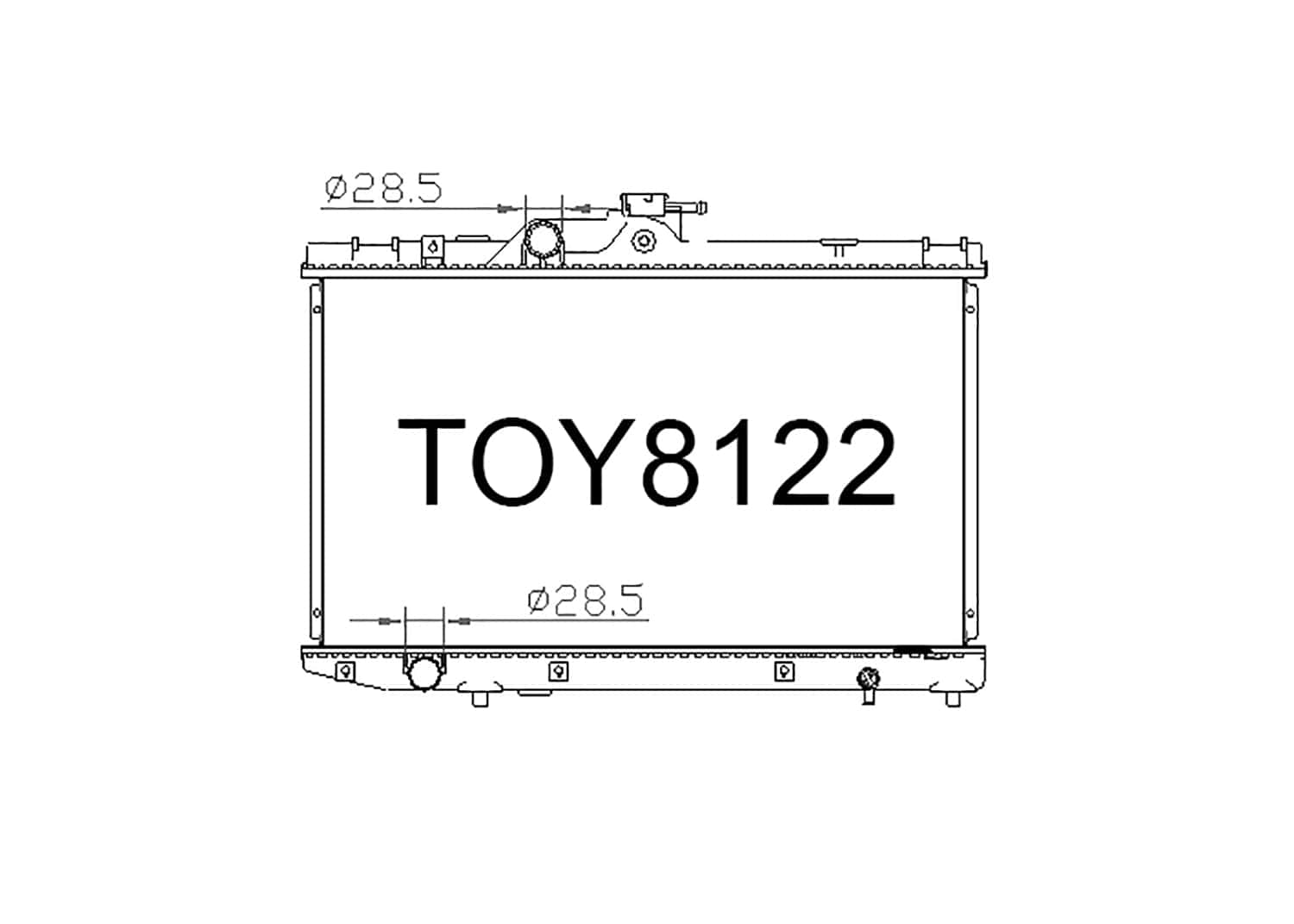 Fenix Cooling Radiator Automatic Toyota Starlet EP81 / EP91 1.3L Petrol 1989-1997 [Narrow] SR