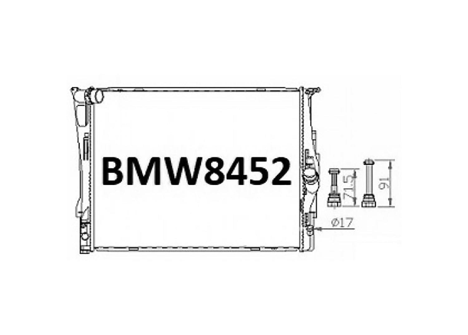 Fenix Cooling Radiator BMW 1 Series E87, 3 Series E90, X1 E84 & Z4 E89 2004-2013 [4 & 6Cyl Petrol] SR