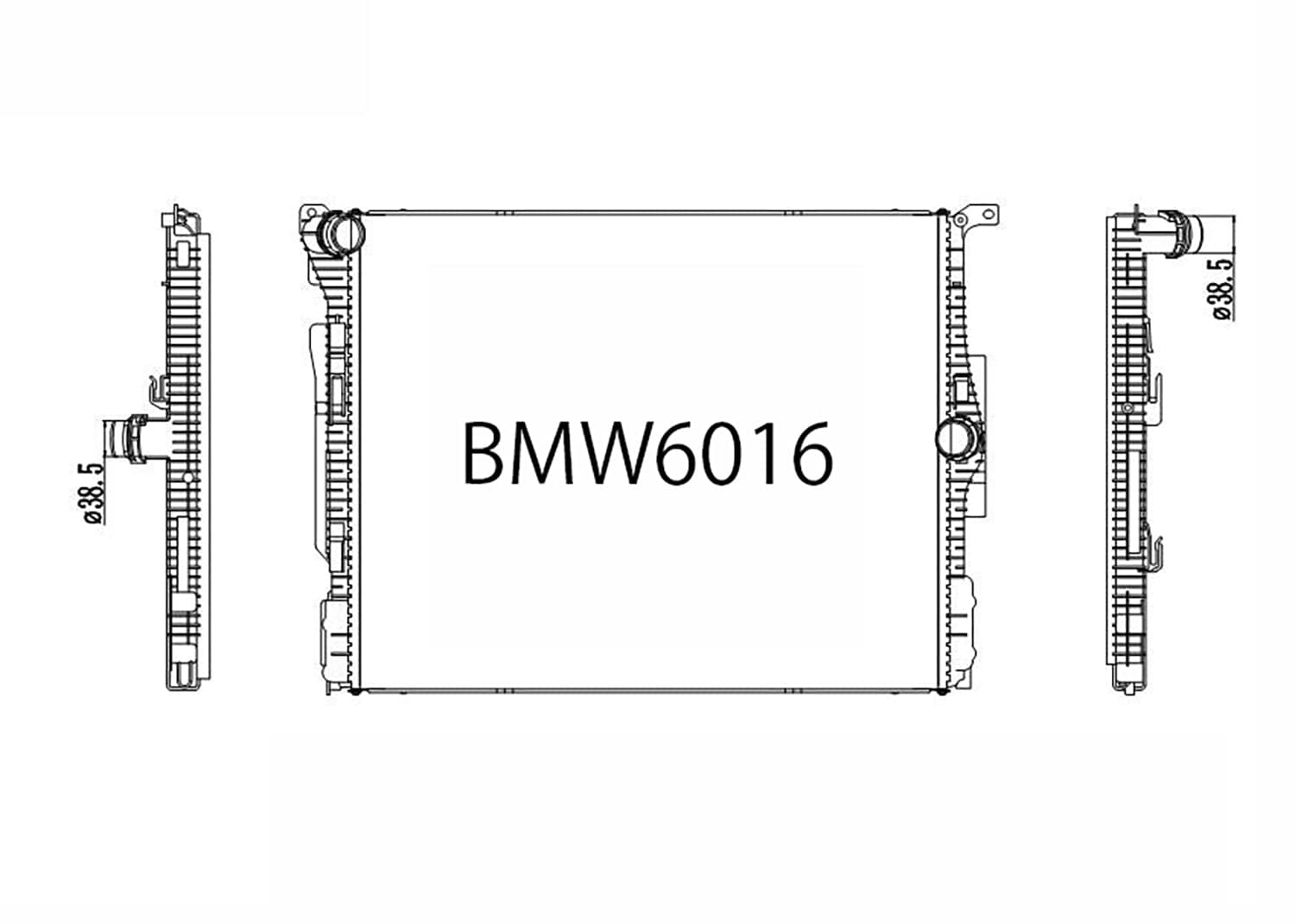 Fenix Cooling Radiator BMW 1 Series F20 / 2 Series F22 & F23 / 3 Series F30, F31 & F34 / 4 Series F32, F33 & F36 2.0L Petrol 2016-2021 SR