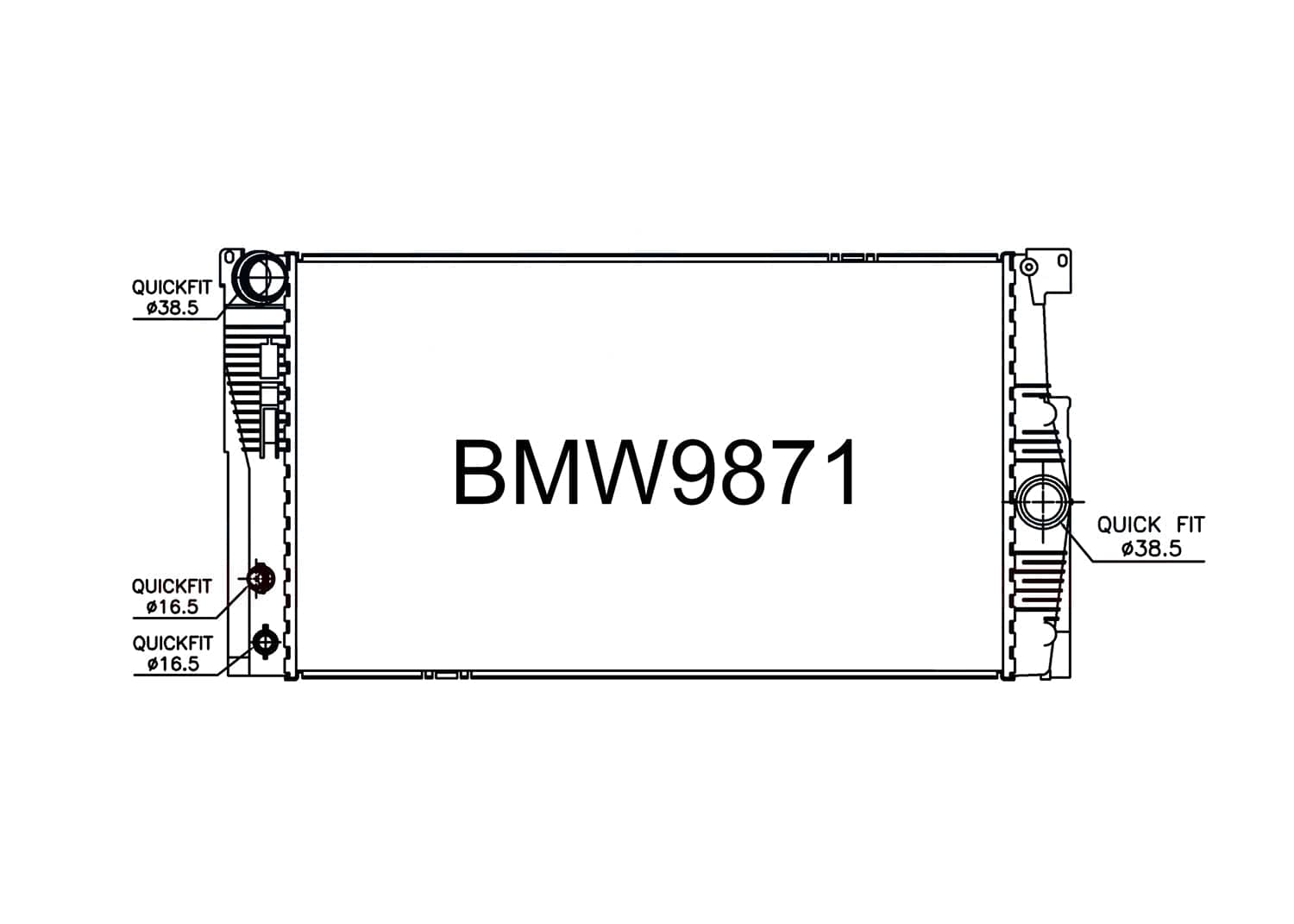 Fenix Cooling Radiator BMW 5 Series [520i / 528i] F10 2011-2015 [N20] (4CYL) SR