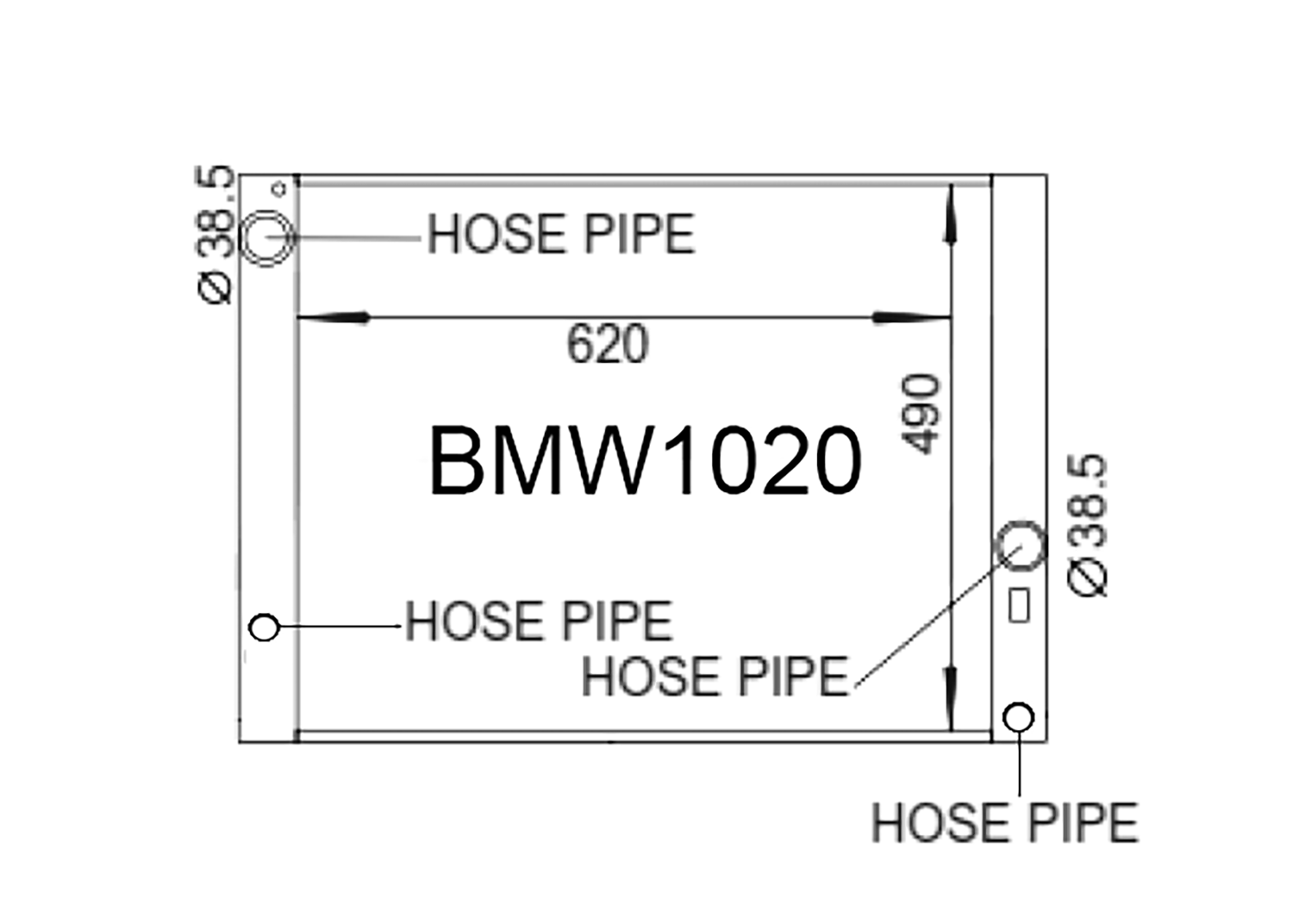 Fenix Cooling Radiator BMW 5 Series E60 / E61 2005-2010 [Dual Heater Pipe] SR