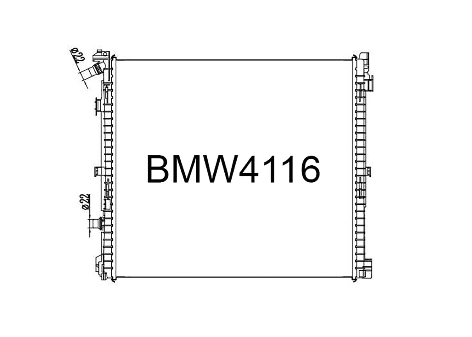 Fenix Cooling Radiator BMW X3 G01 & X4 G02 2.0L Petrol 2018-2019 SR