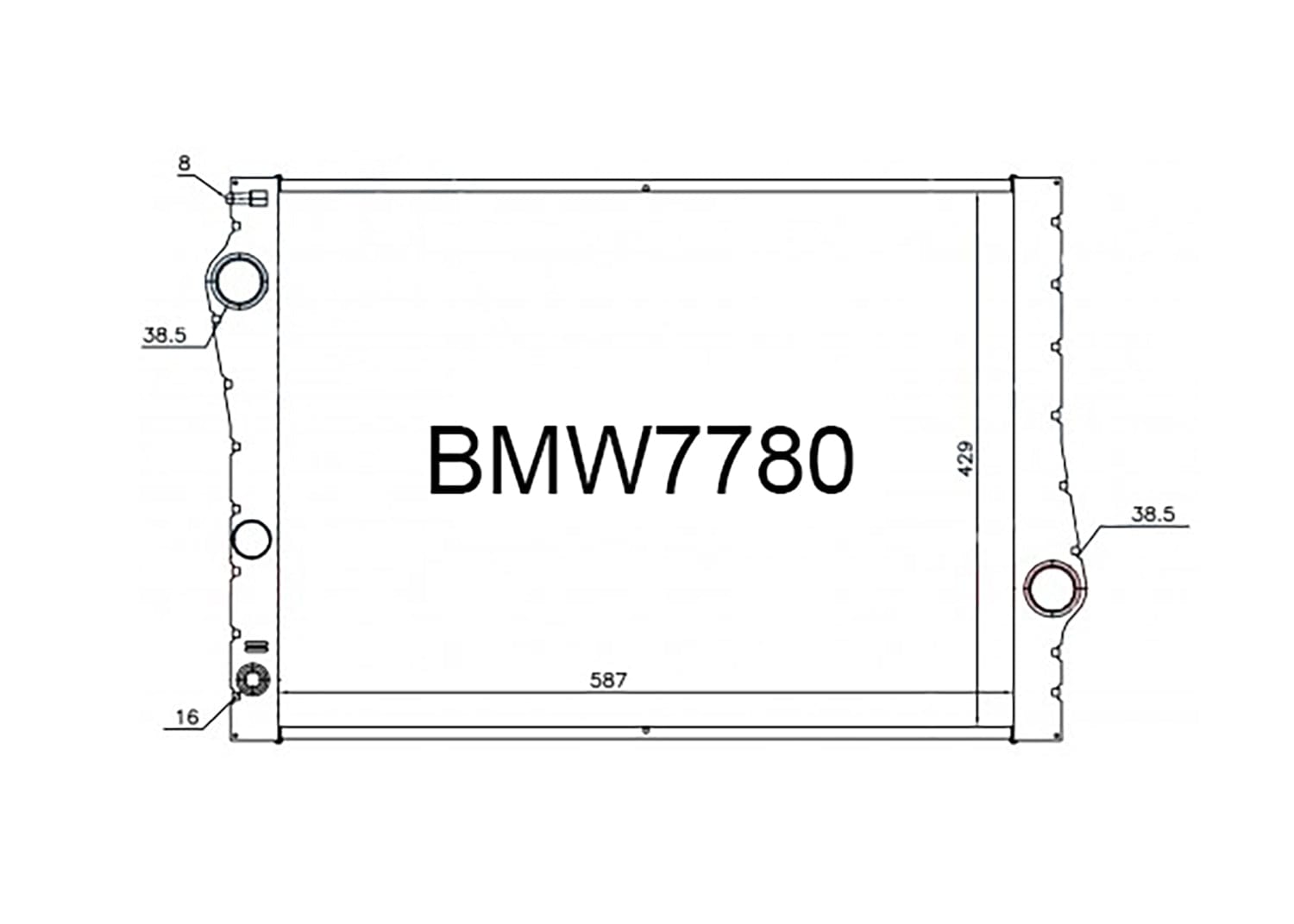Fenix Cooling Radiator BMW X5 E70 / F15 & X6 E71 Petrol & Diesel 2007-2019 SR