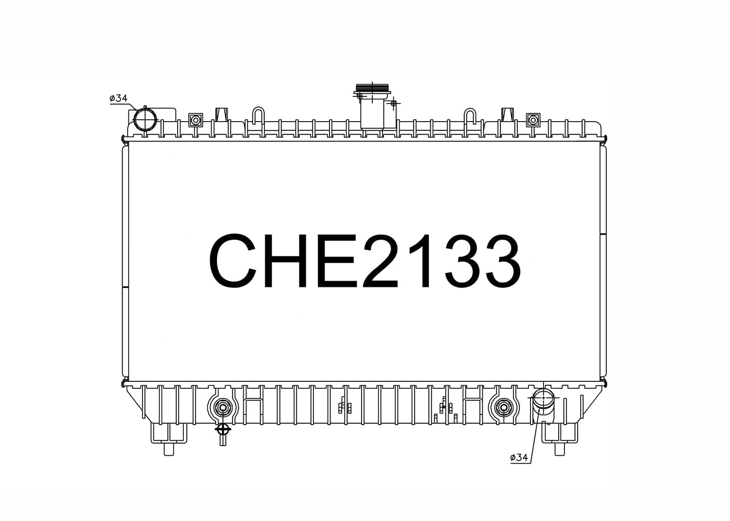 Fenix Cooling Radiator Chevrolet Camaro SS [MK5] 6.2L V8 2010-2015 SR