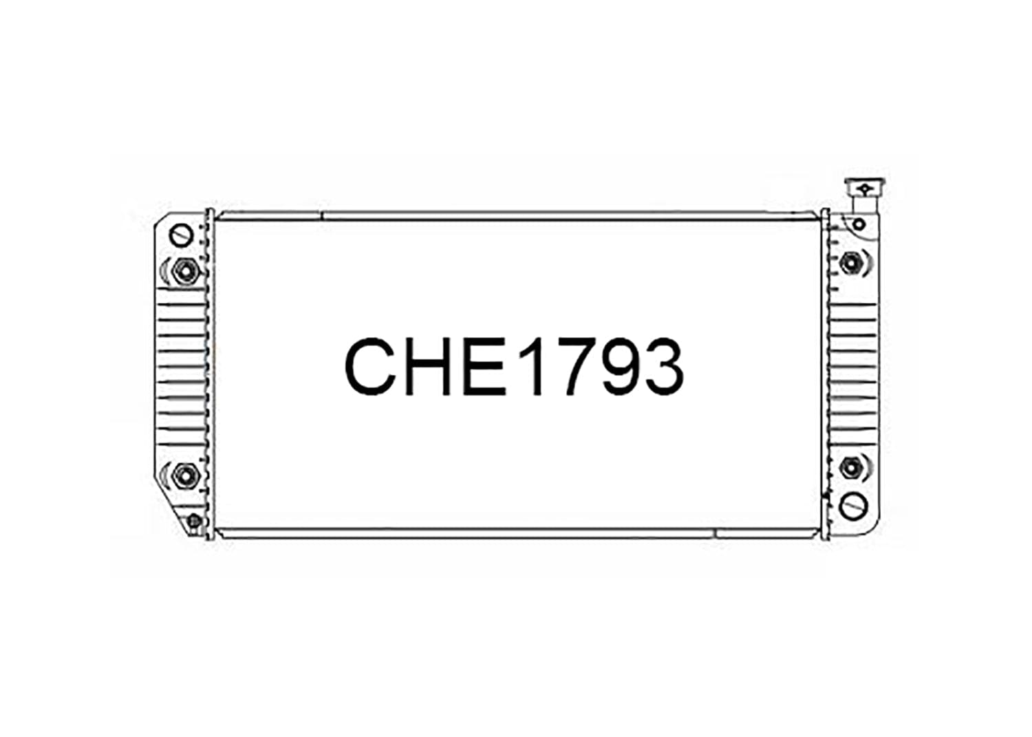 Fenix Cooling Radiator Chevrolet Silverado & Suburban 1988-1999 [Tall Core] SR