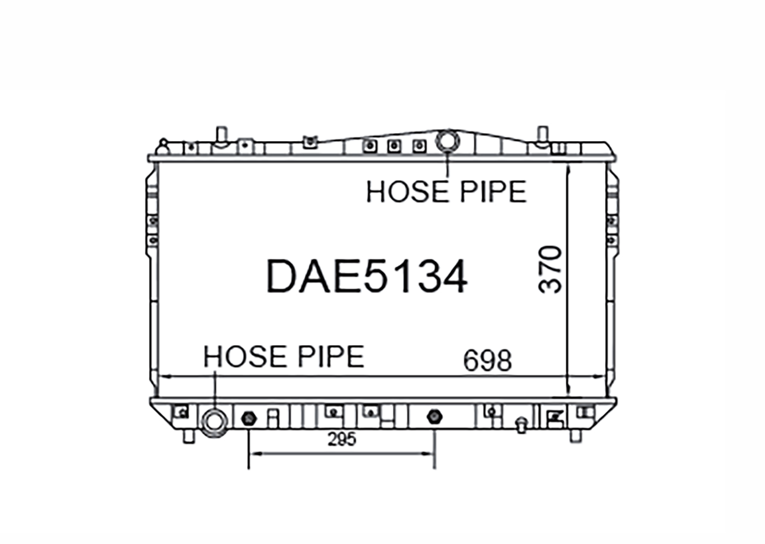 Fenix Cooling Radiator Daewoo Lacetti J200 1.8L Petrol 2003-2004 SR