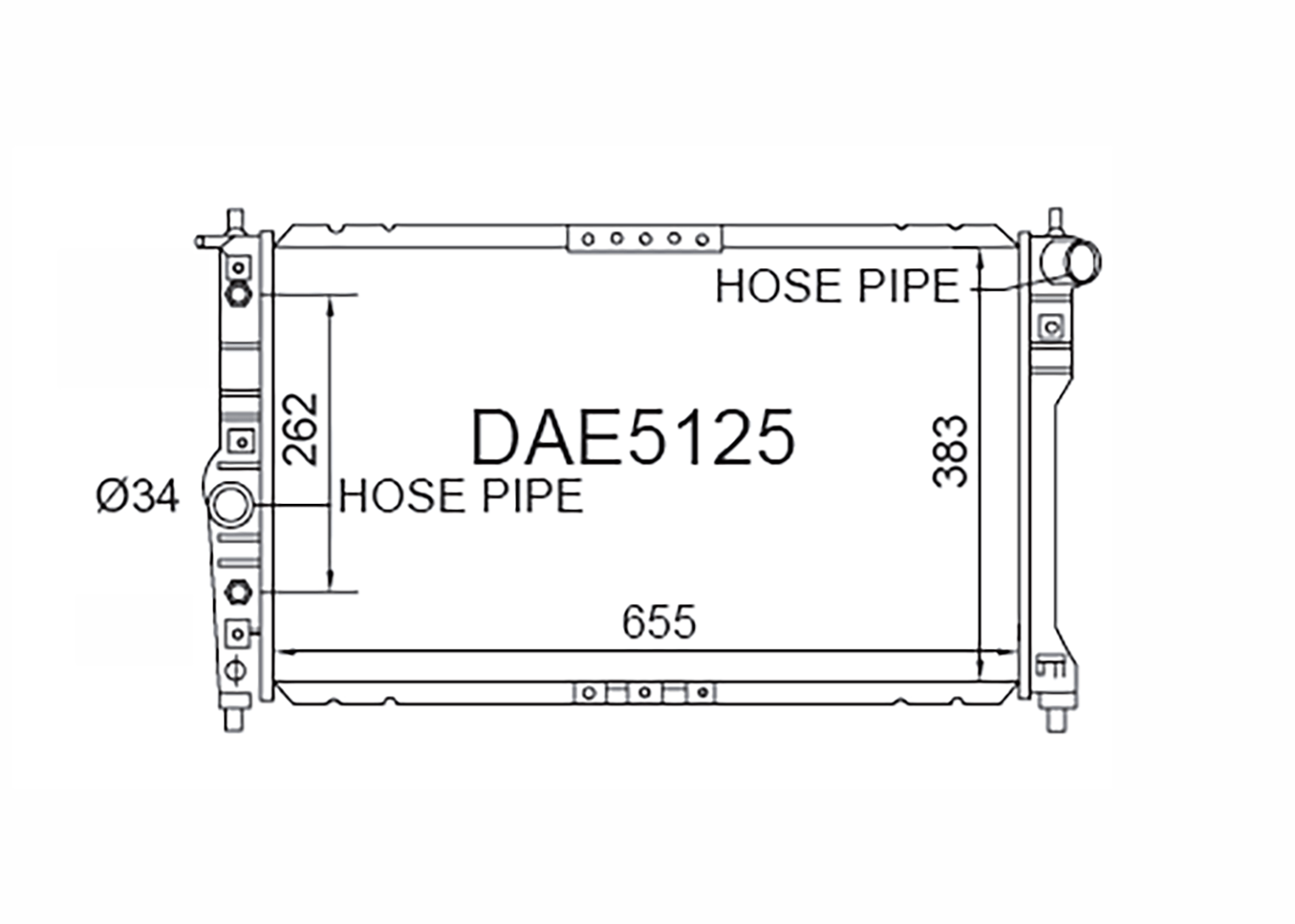 Fenix Cooling Radiator Daewoo Nubira / Leganza Petrol 1997-2004 SR