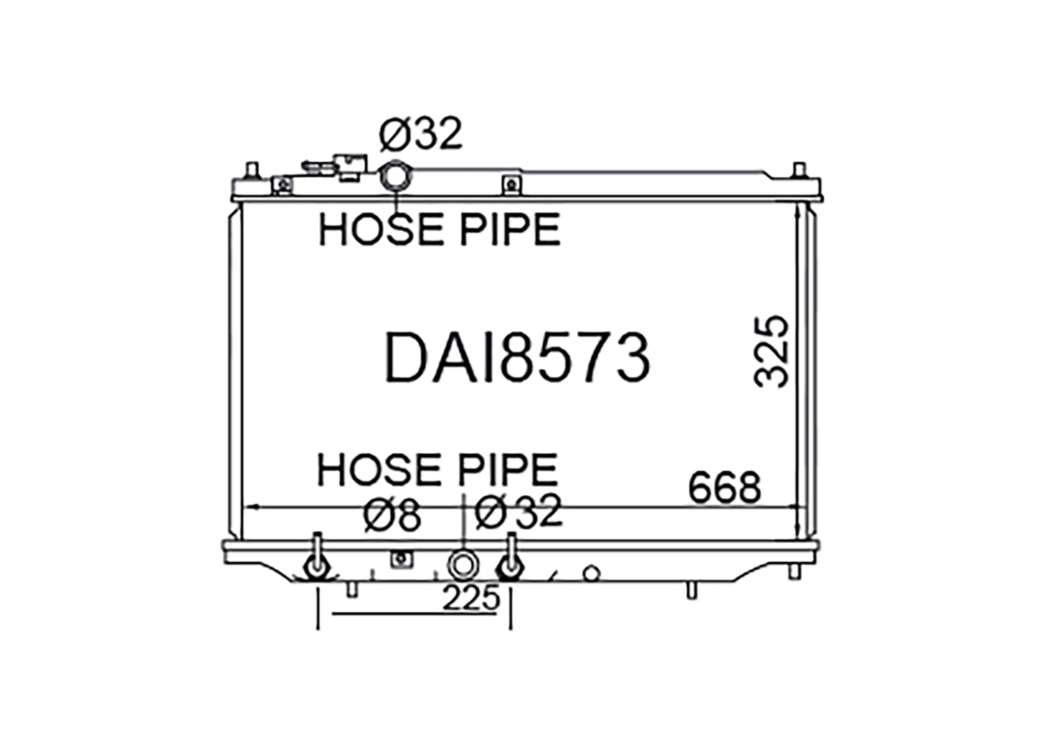 Fenix Cooling Radiator Daihatsu Applause Petrol 1989-1997 SR