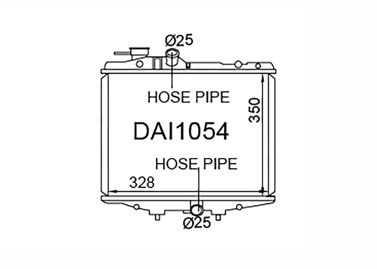 Fenix Cooling Radiator Daihatsu Charade G100 1.0L 3Cyl Petrol 1987-1993 [Single Carb] SR