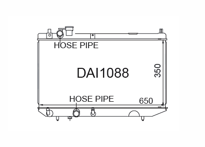 Fenix Cooling Radiator Daihatsu Charade G102 1.3L 4Cyl Petrol 1987-1993 [Wide] SR